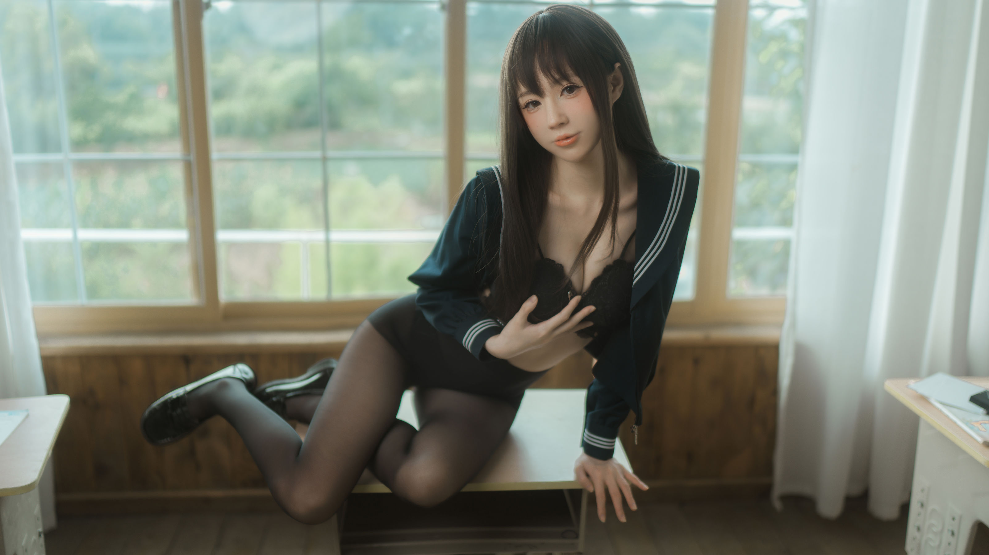 [福利COS] 西园寺南歌写真 - 与班长的游戏