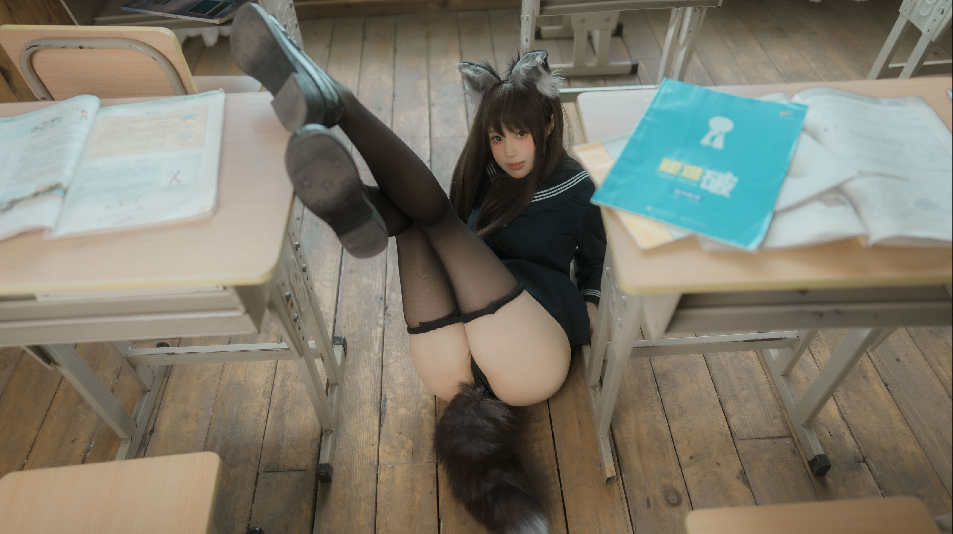 [福利COS] 西园寺南歌写真 - 与班长的游戏