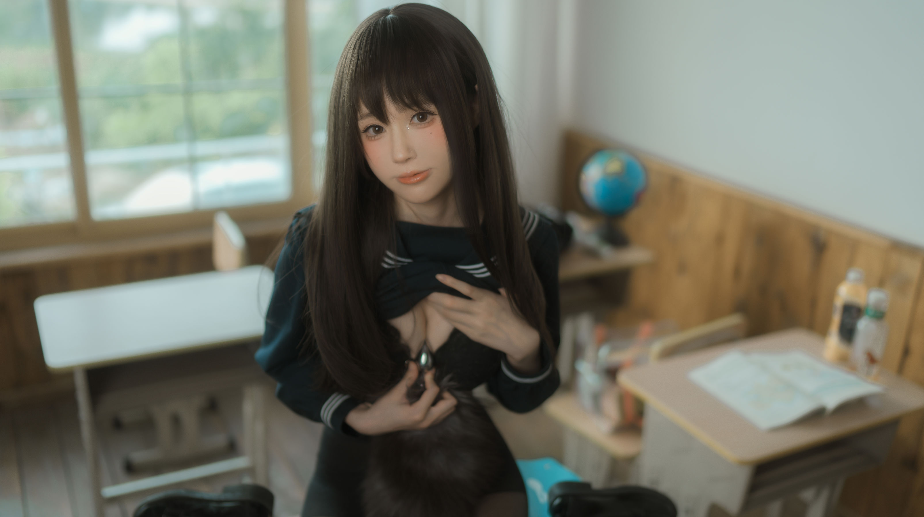 [福利COS] 西园寺南歌写真 - 与班长的游戏