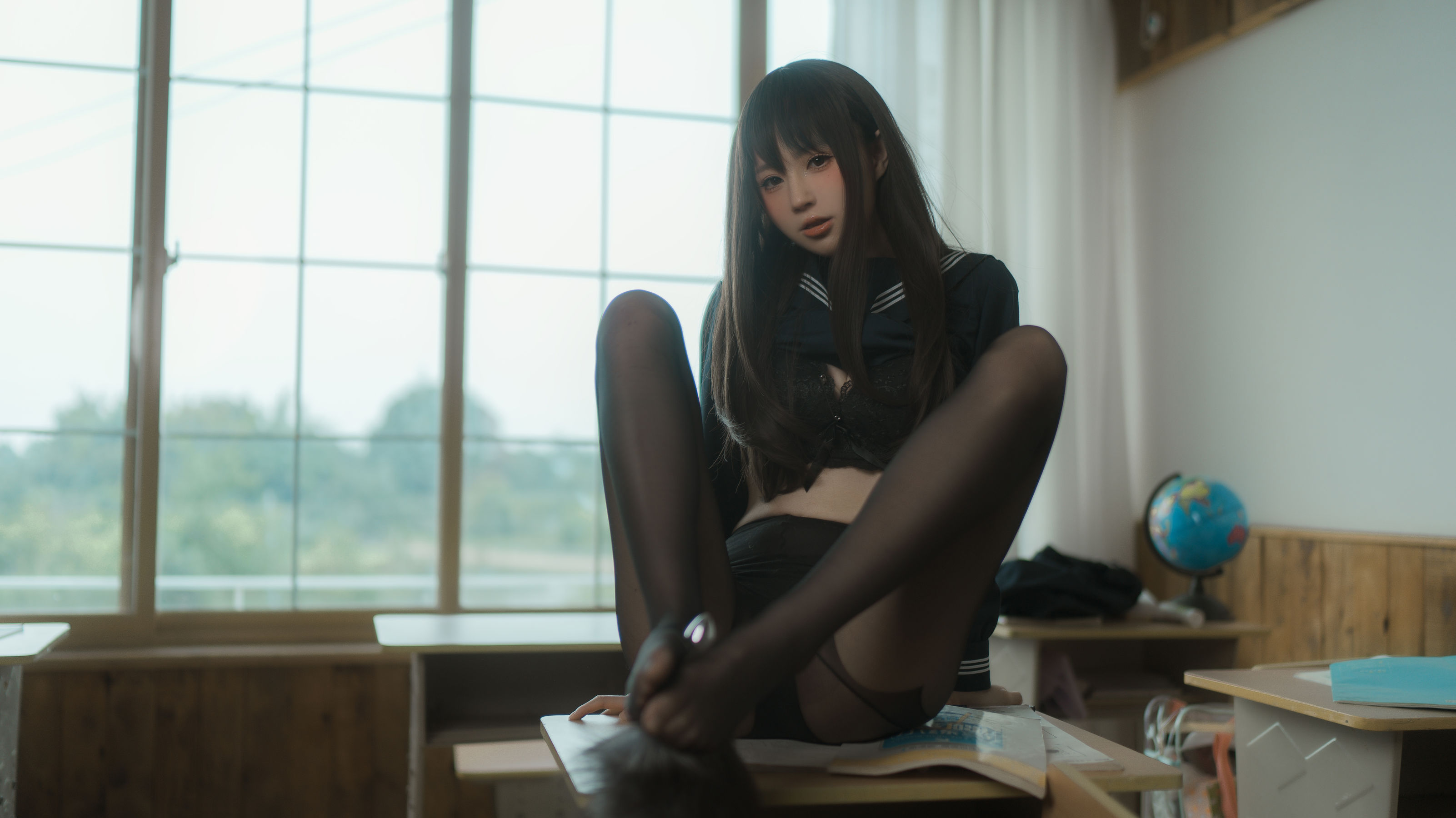 [福利COS] 西园寺南歌写真 - 与班长的游戏