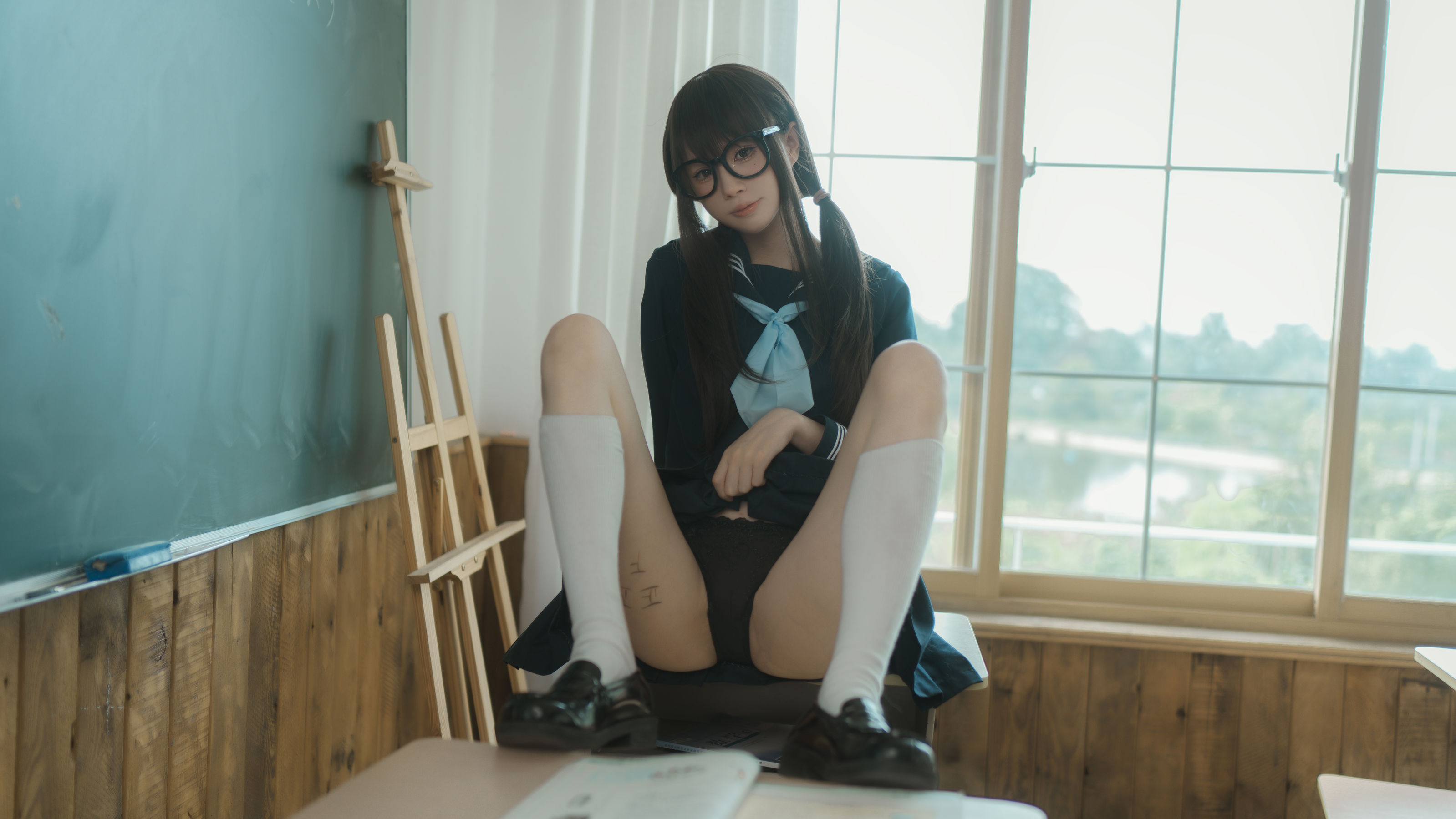 [福利COS] 西园寺南歌写真 - 与班长的游戏