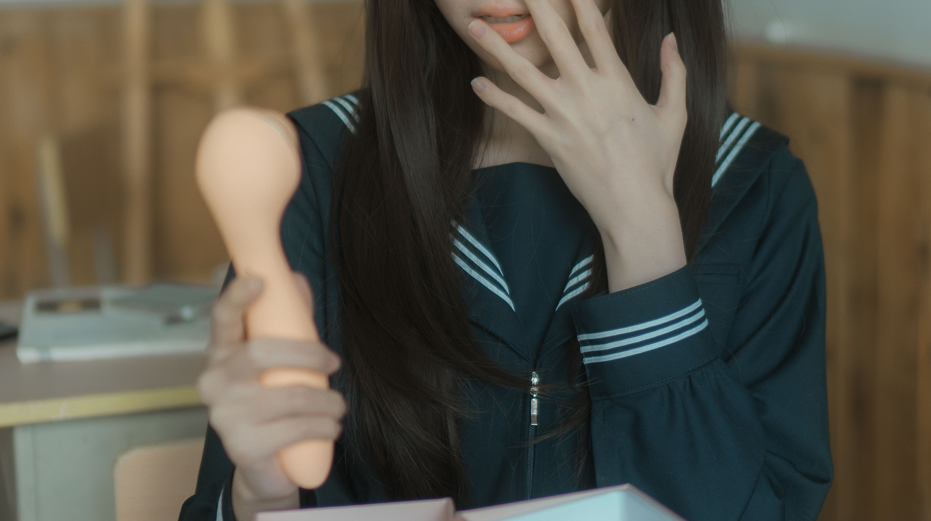 [福利COS] 西园寺南歌写真 - 与班长的游戏