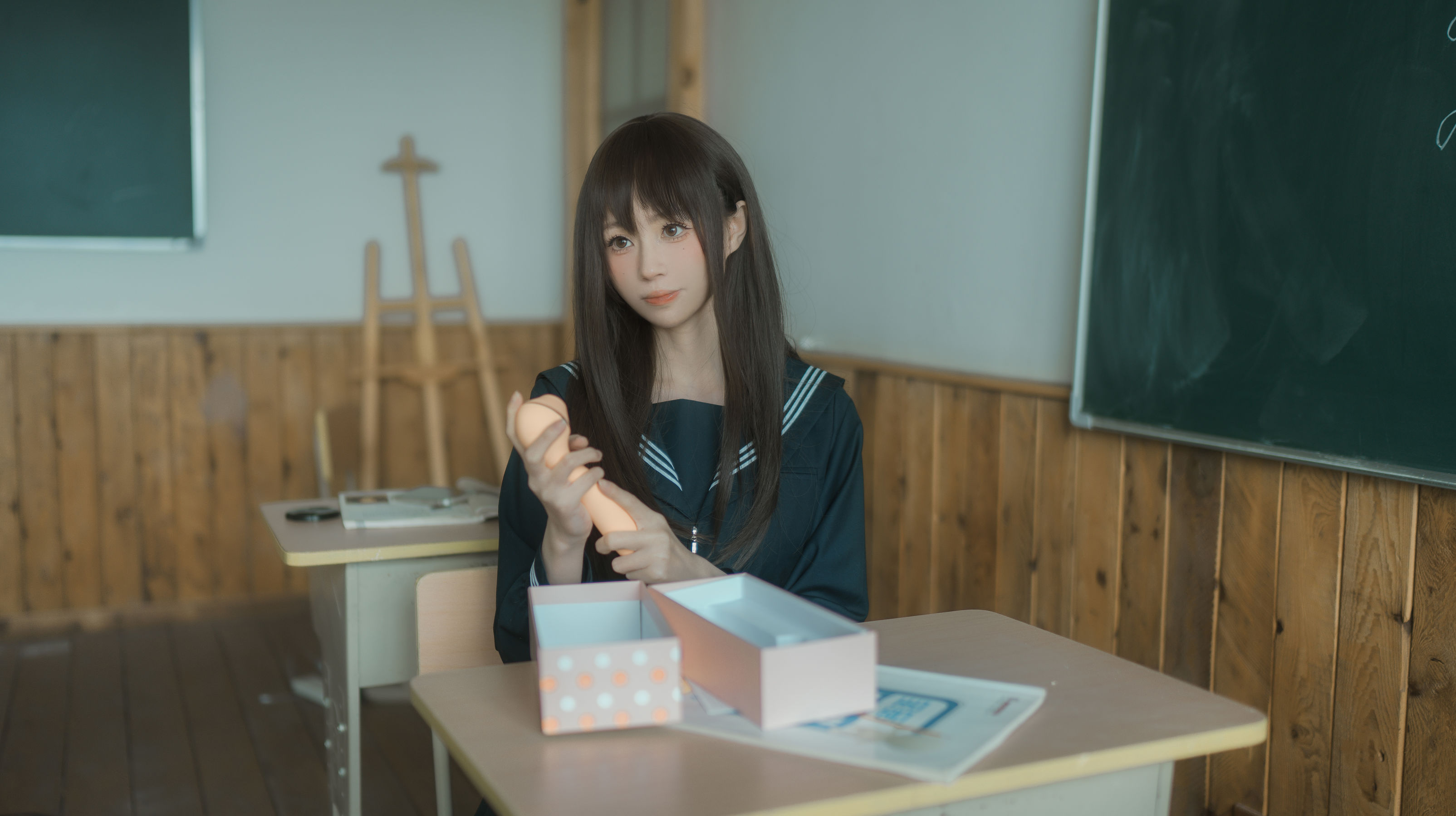 [福利COS] 西园寺南歌写真 - 与班长的游戏