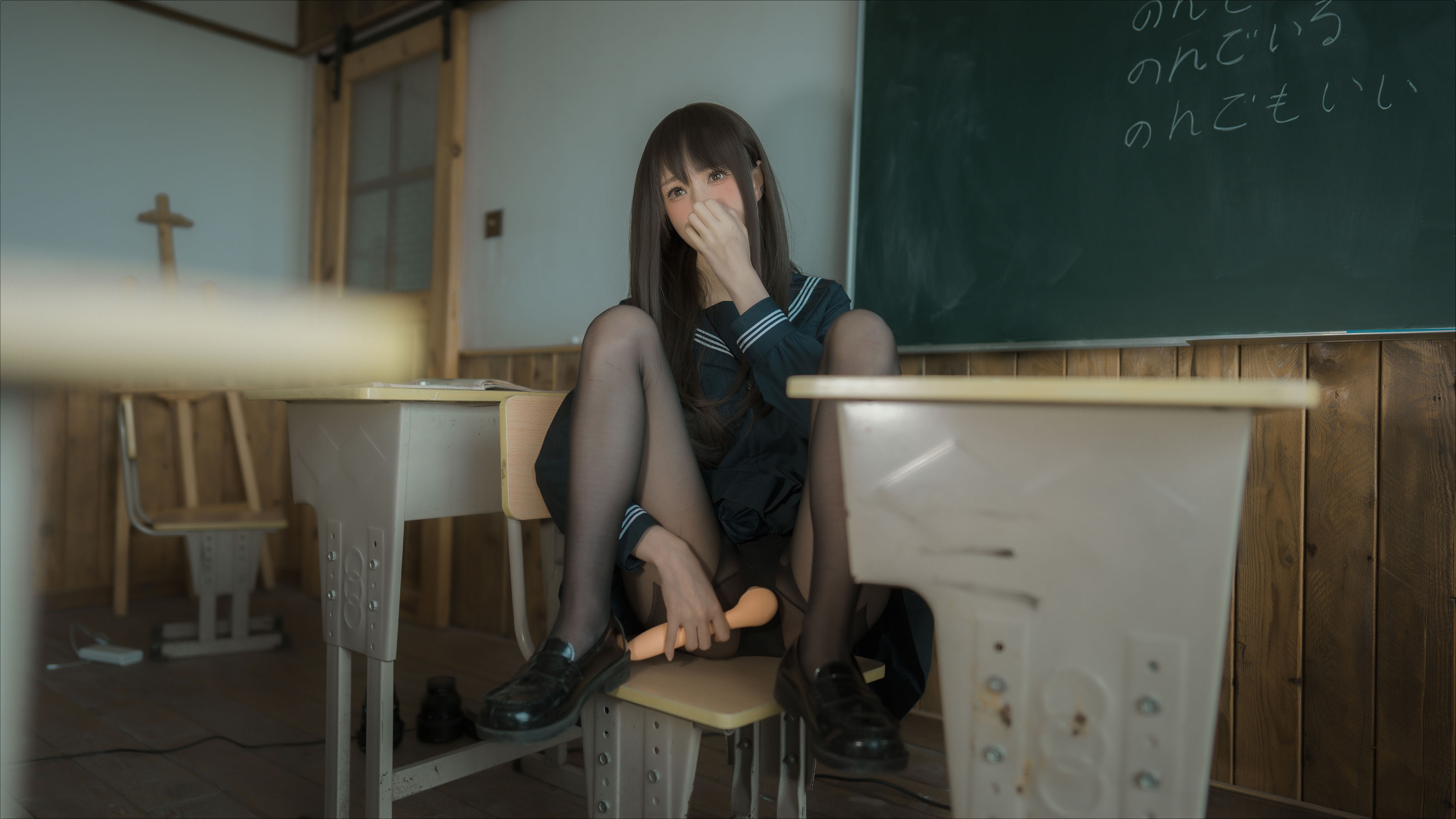 [福利COS] 西园寺南歌写真 - 与班长的游戏