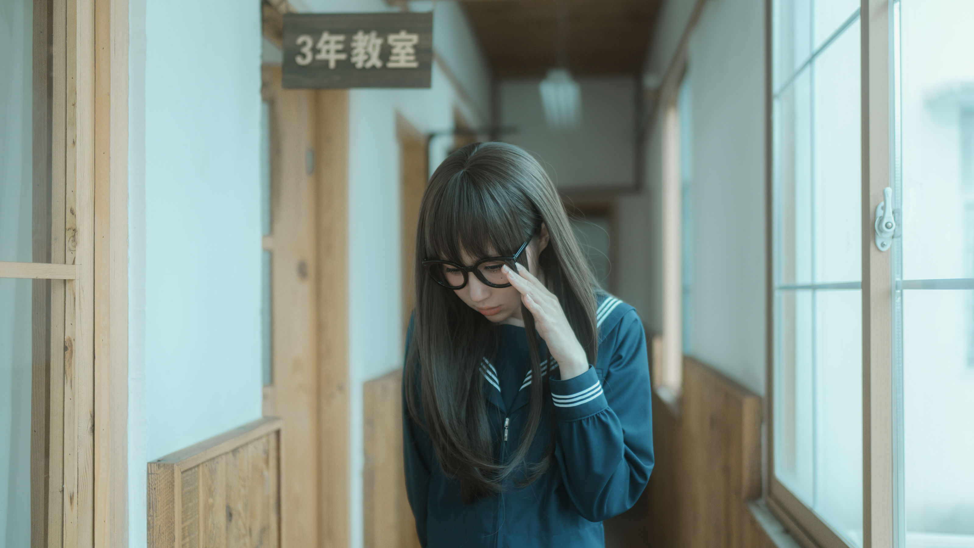 [福利COS] 西园寺南歌写真 - 与班长的游戏