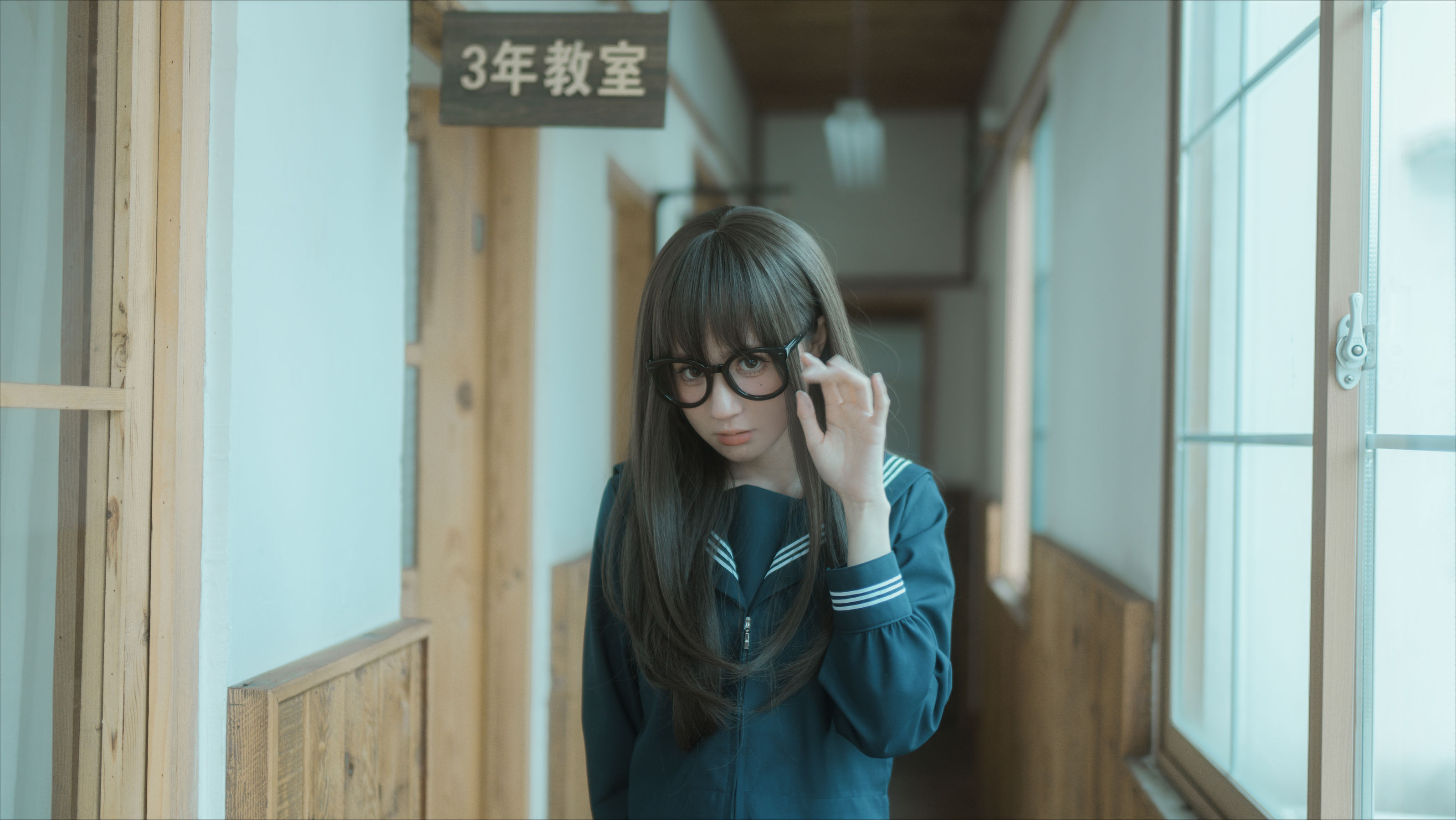 [福利COS] 西园寺南歌写真 - 与班长的游戏
