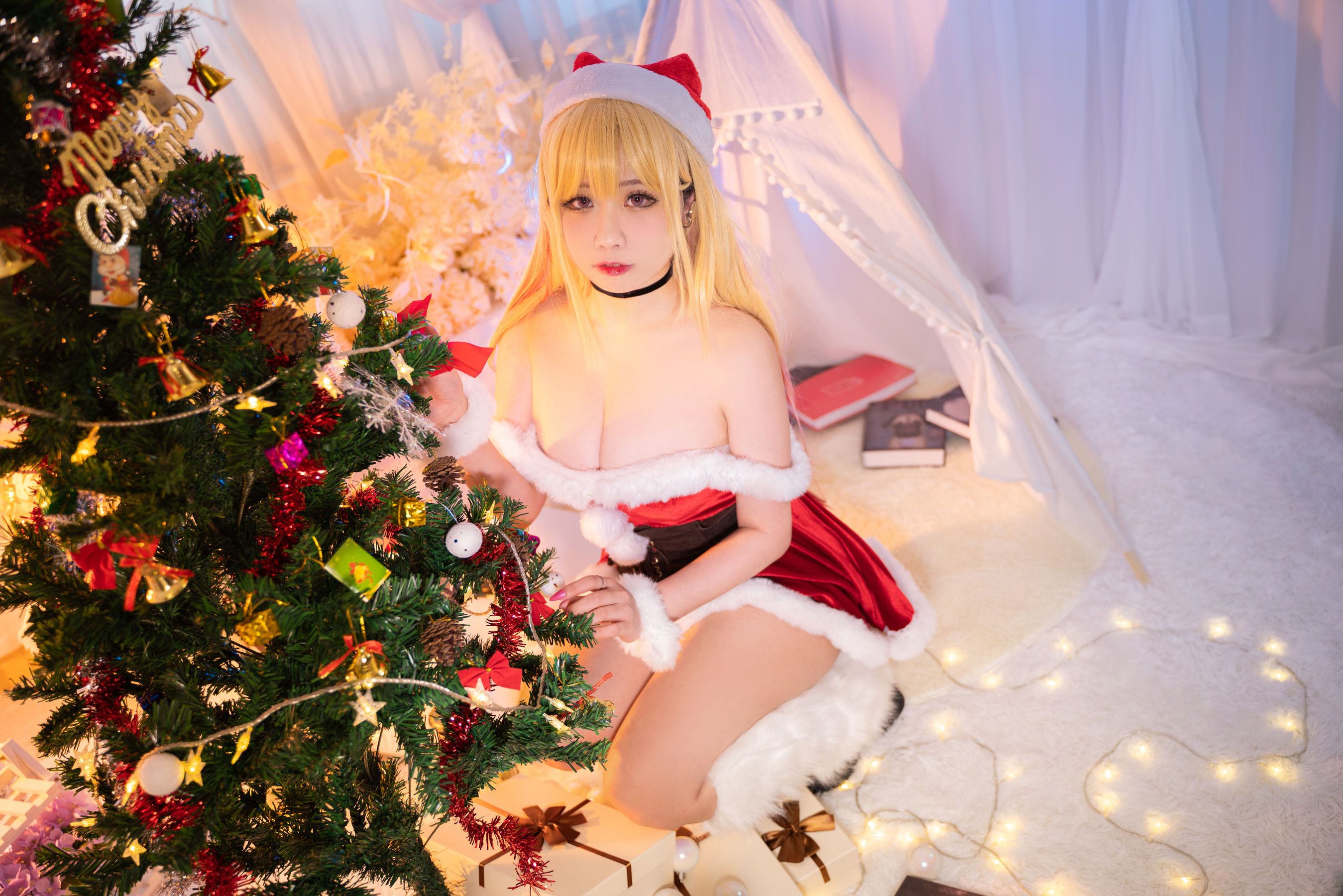 [福利COS] 贞子蜜桃 - 喜多川夢海 圣诞