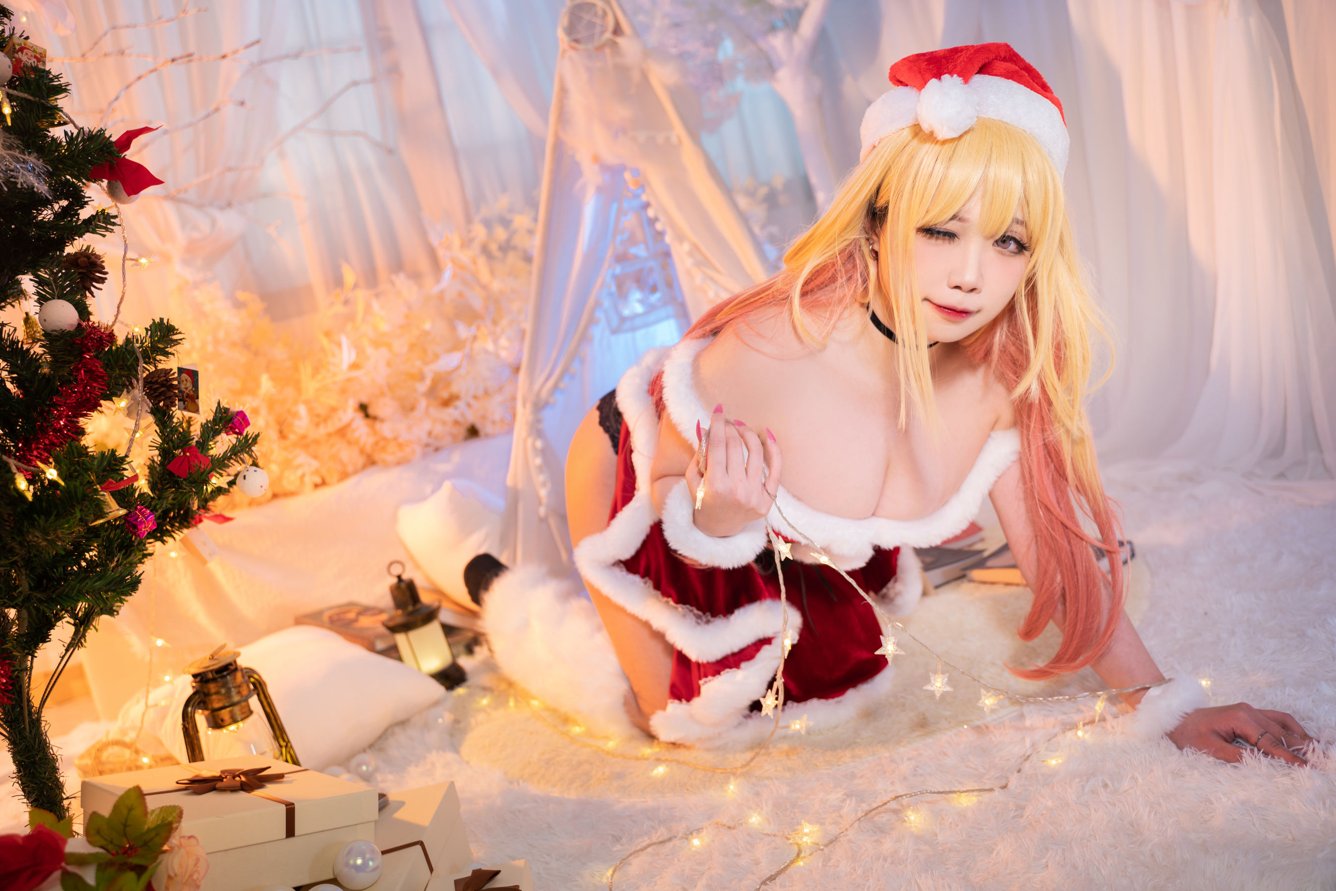[福利COS] 贞子蜜桃 - 喜多川夢海 圣诞
