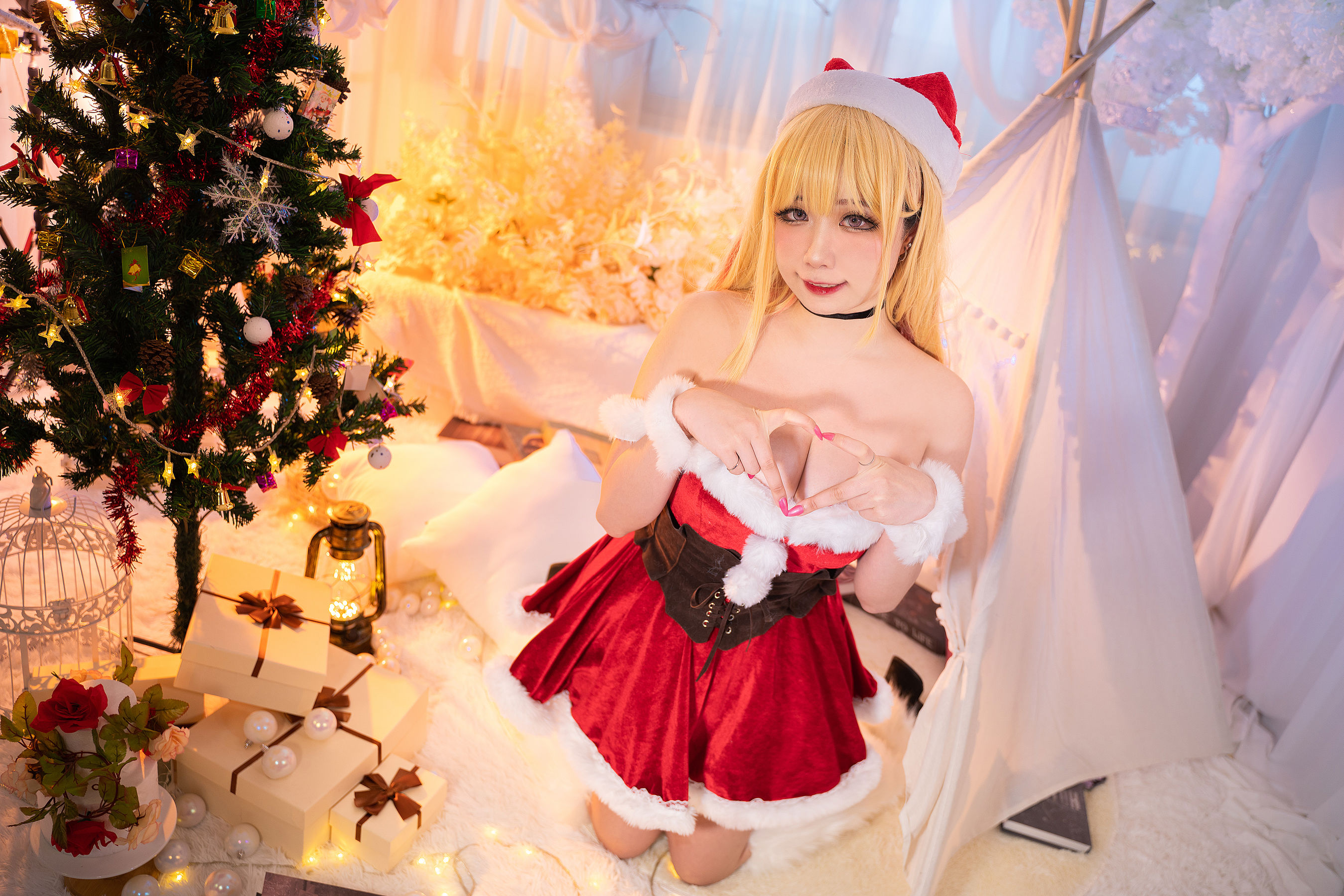 [福利COS] 贞子蜜桃 - 喜多川夢海 圣诞