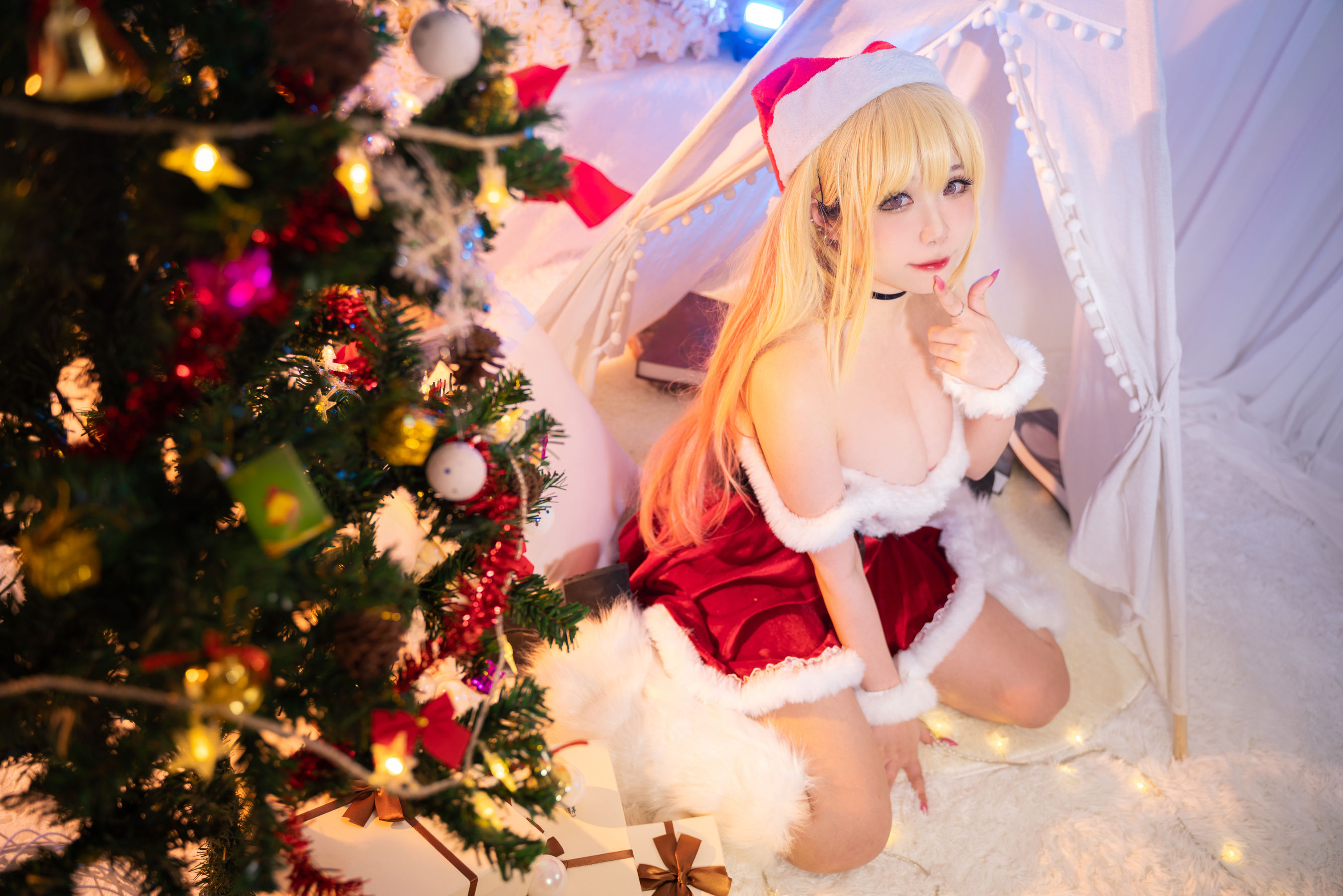 [福利COS] 贞子蜜桃 - 喜多川夢海 圣诞