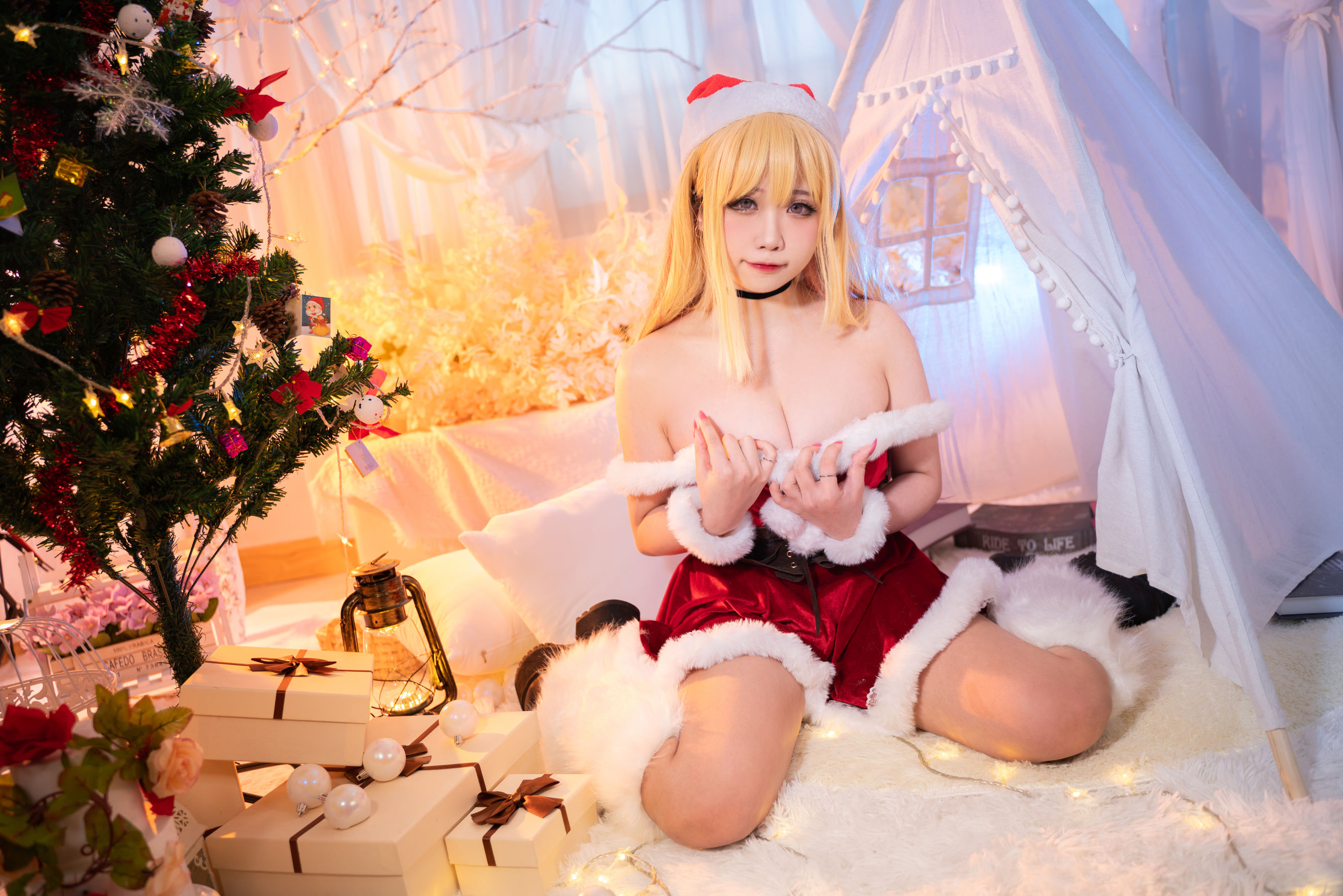 [福利COS] 贞子蜜桃 - 喜多川夢海 圣诞