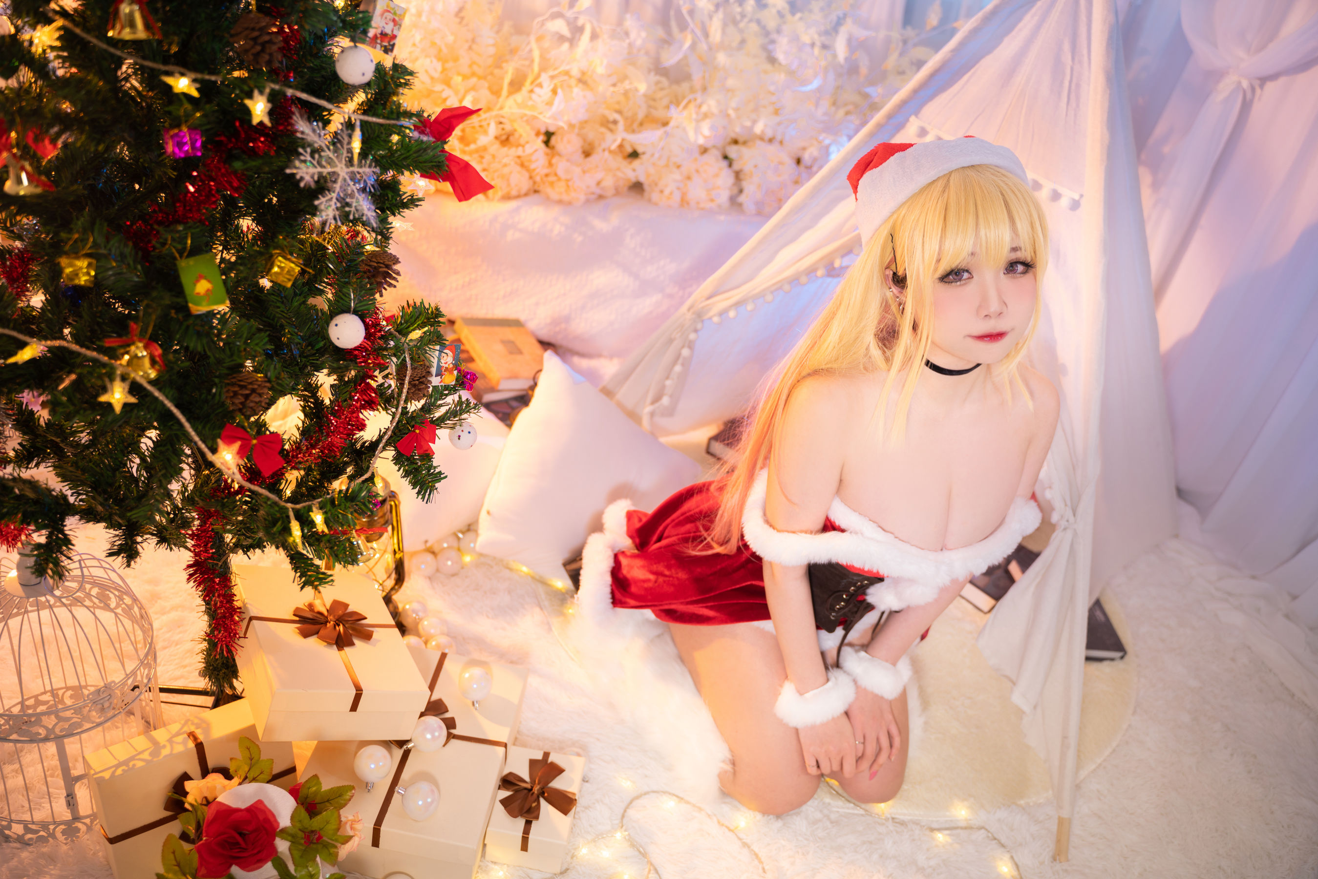 [福利COS] 贞子蜜桃 - 喜多川夢海 圣诞