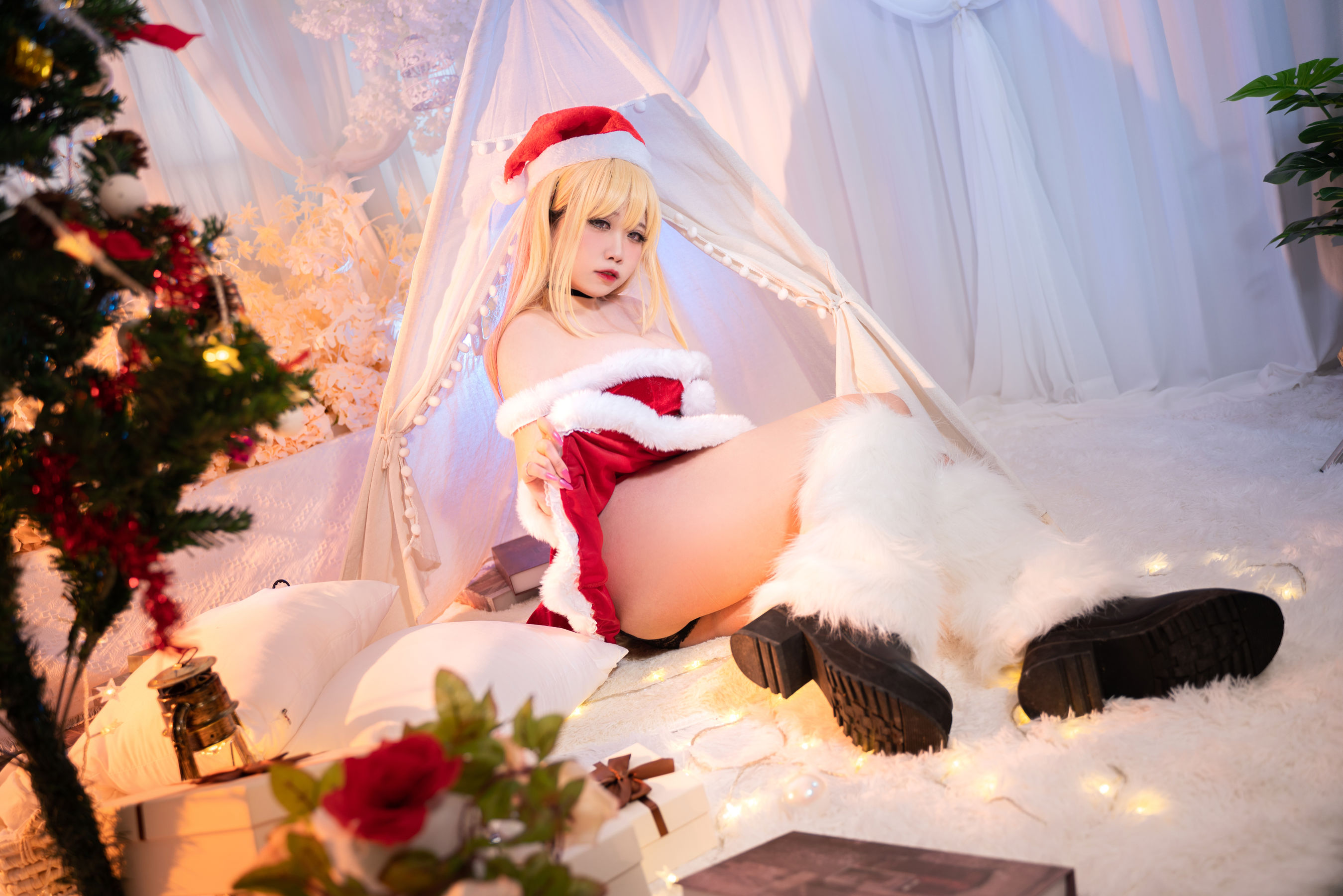 [福利COS] 贞子蜜桃 - 喜多川夢海 圣诞