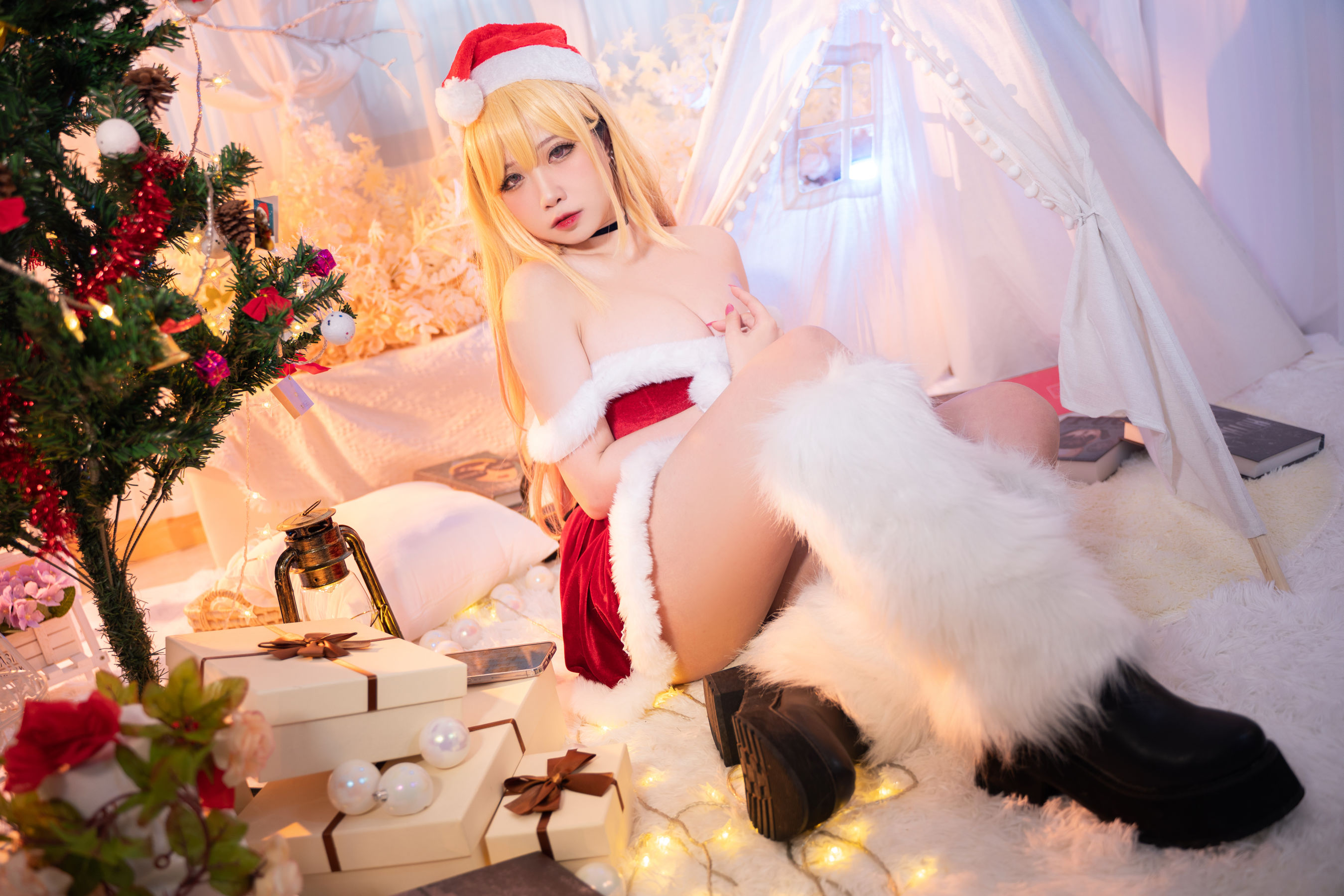 [福利COS] 贞子蜜桃 - 喜多川夢海 圣诞