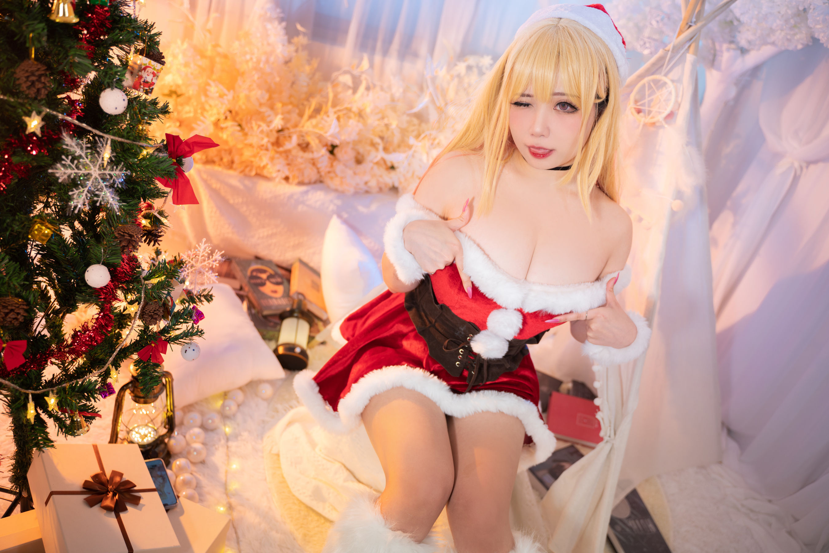 [福利COS] 贞子蜜桃 - 喜多川夢海 圣诞