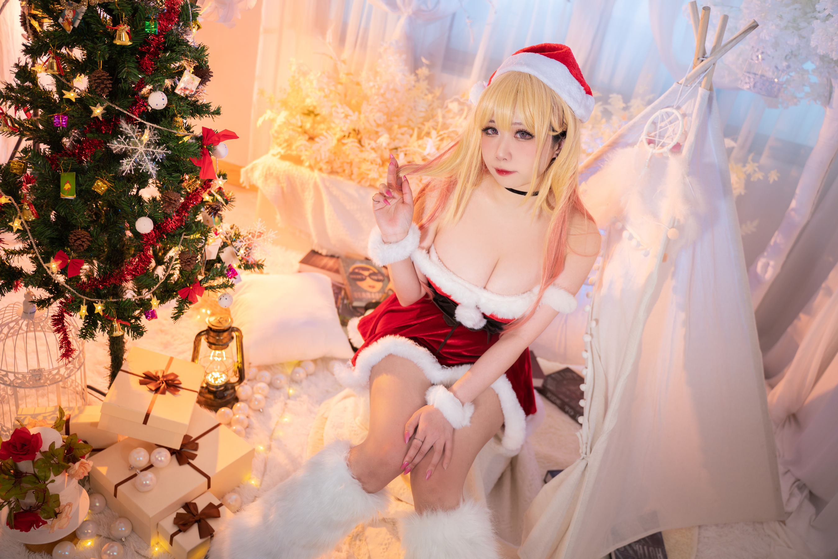 [福利COS] 贞子蜜桃 - 喜多川夢海 圣诞