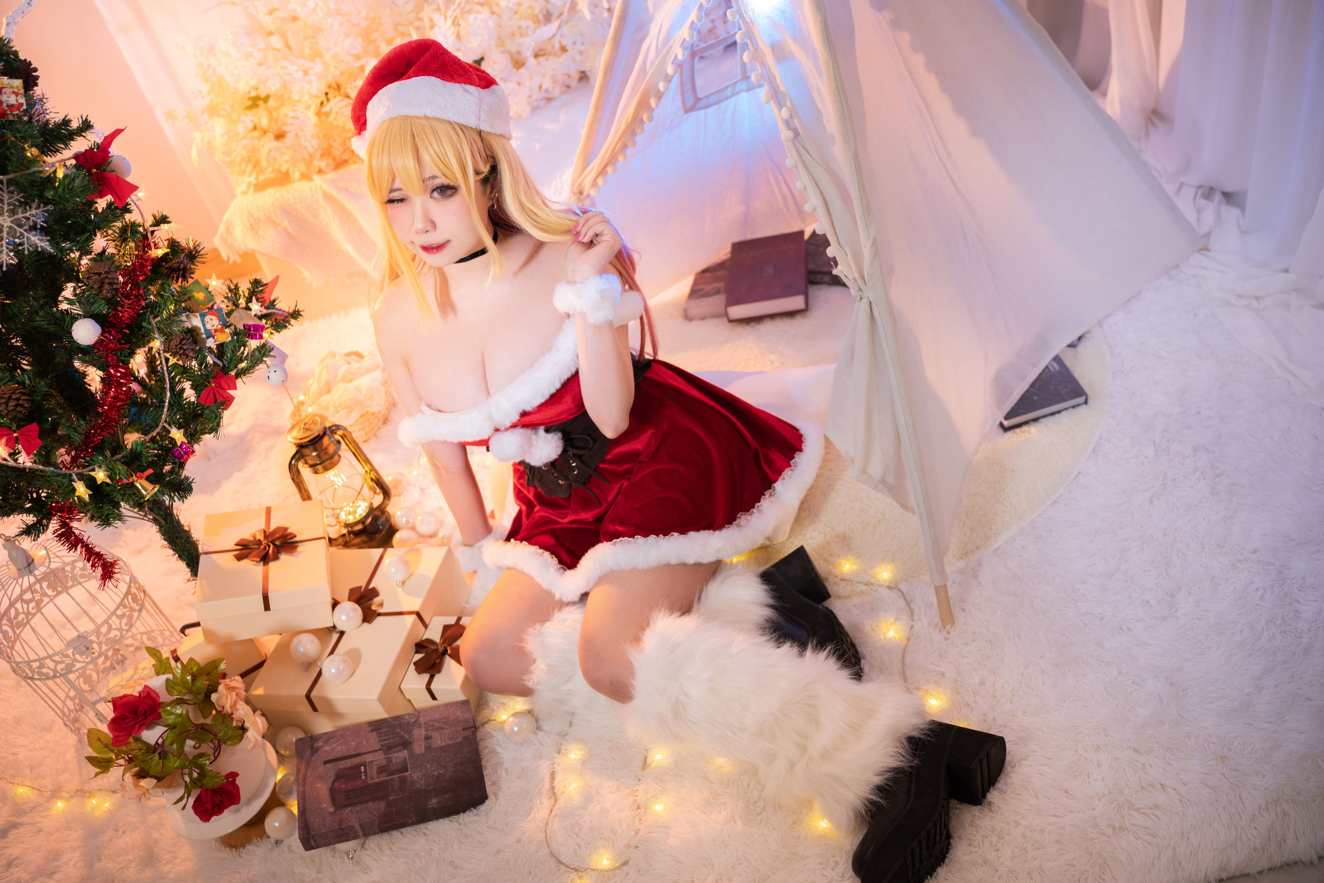 [福利COS] 贞子蜜桃 - 喜多川夢海 圣诞