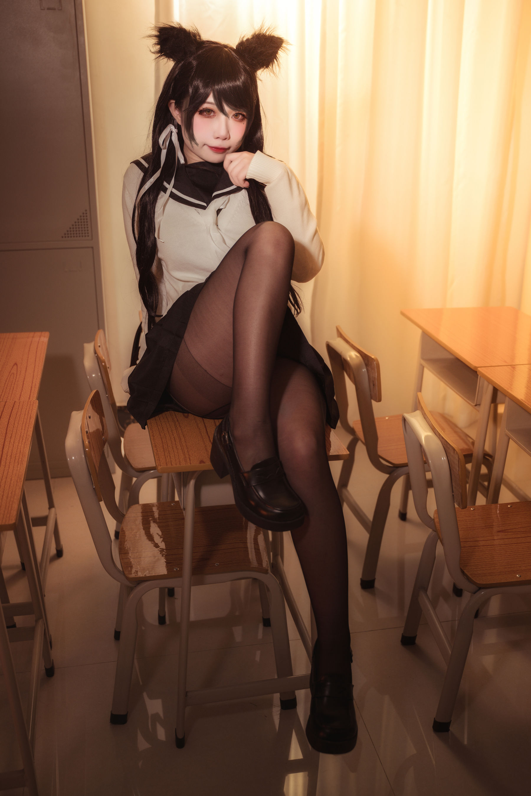 [福利COS] 贞子蜜桃 - 碧蓝航线 爱宕高雄制服