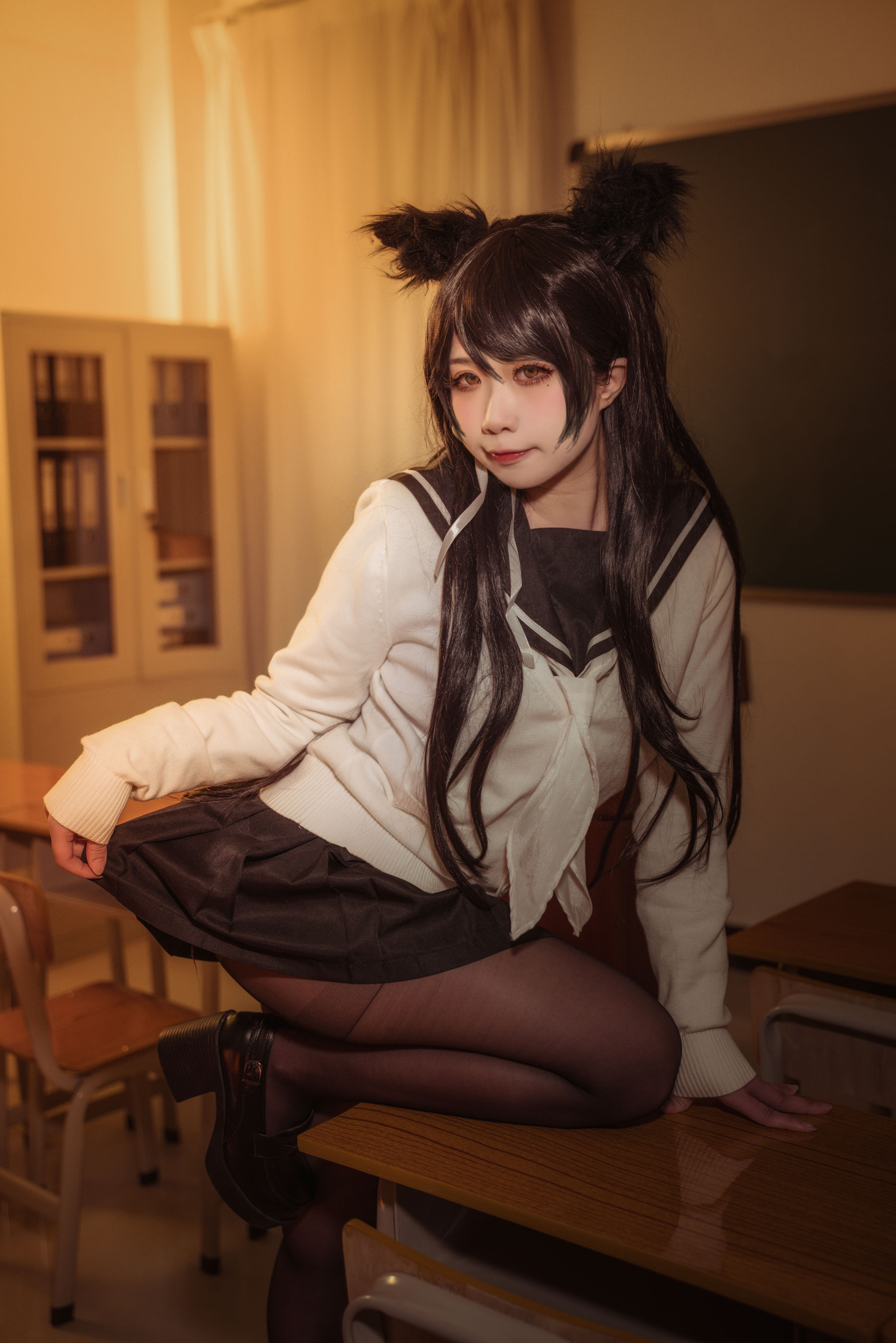 [福利COS] 贞子蜜桃 - 碧蓝航线 爱宕高雄制服