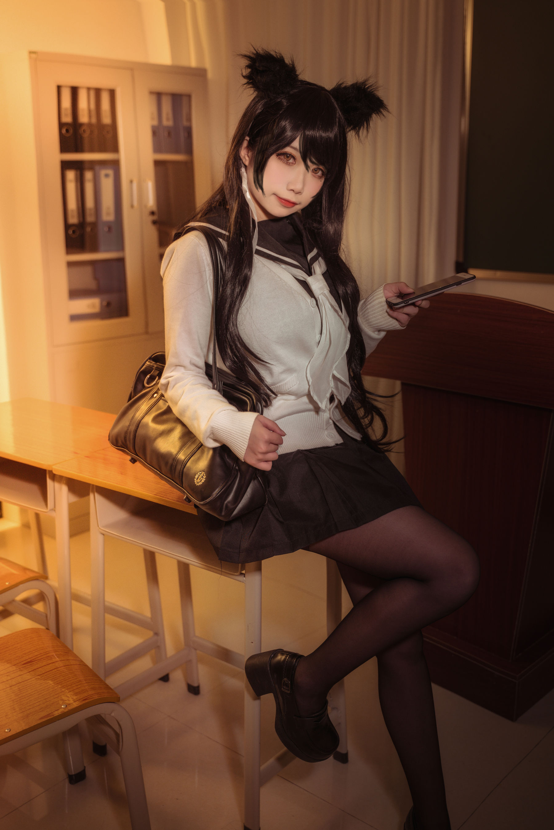 [福利COS] 贞子蜜桃 - 碧蓝航线 爱宕高雄制服
