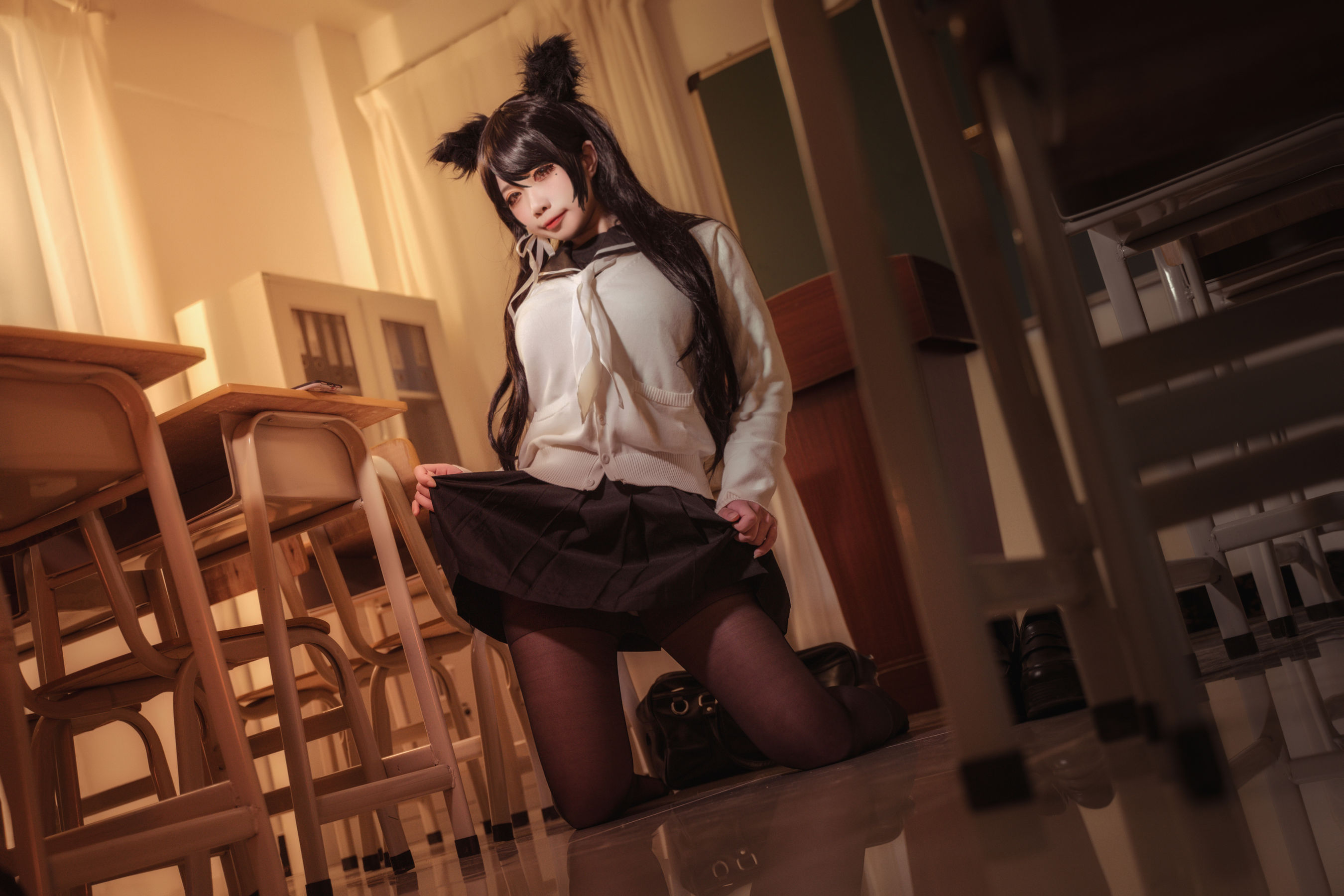 [福利COS] 贞子蜜桃 - 碧蓝航线 爱宕高雄制服