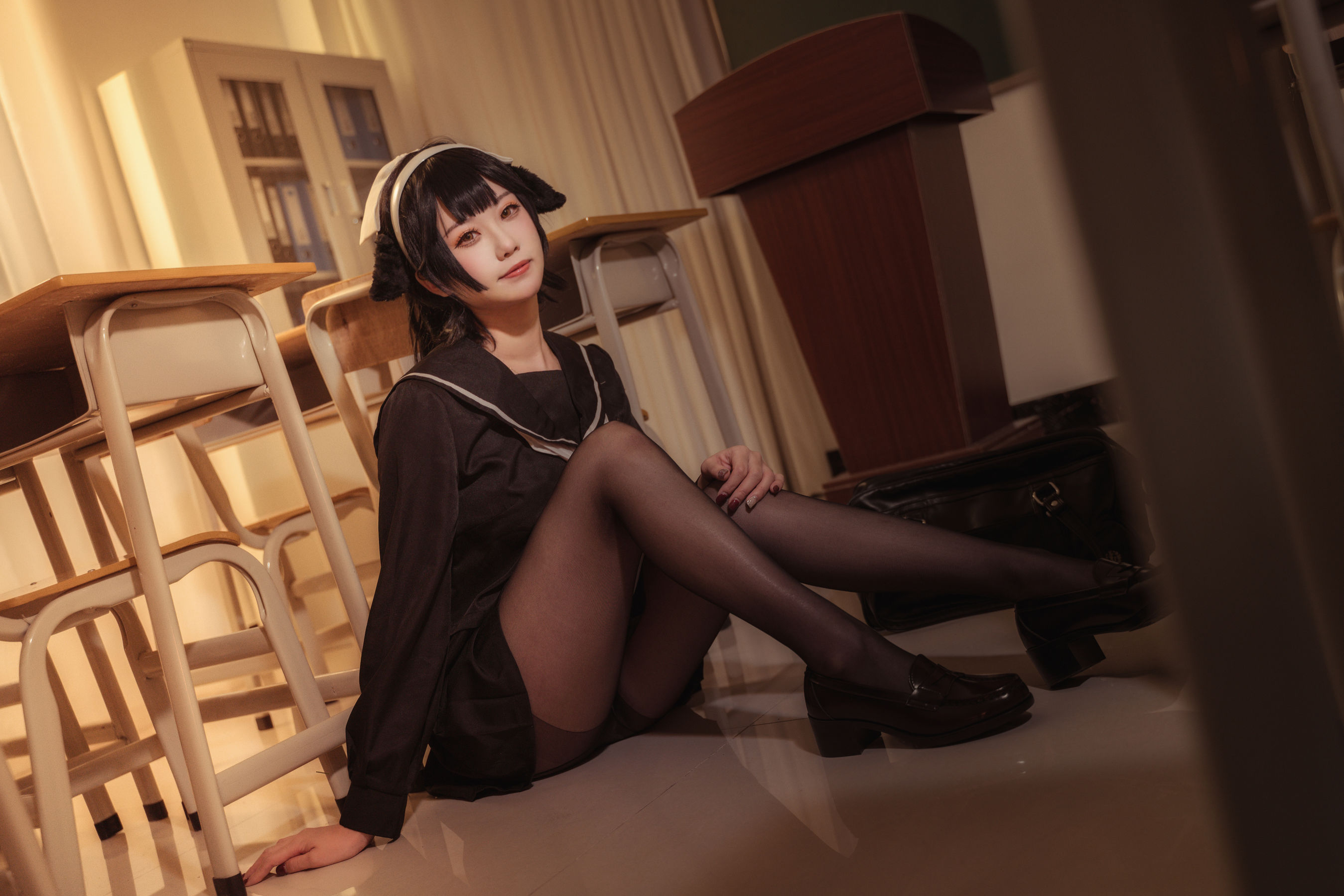[福利COS] 贞子蜜桃 - 碧蓝航线 爱宕高雄制服