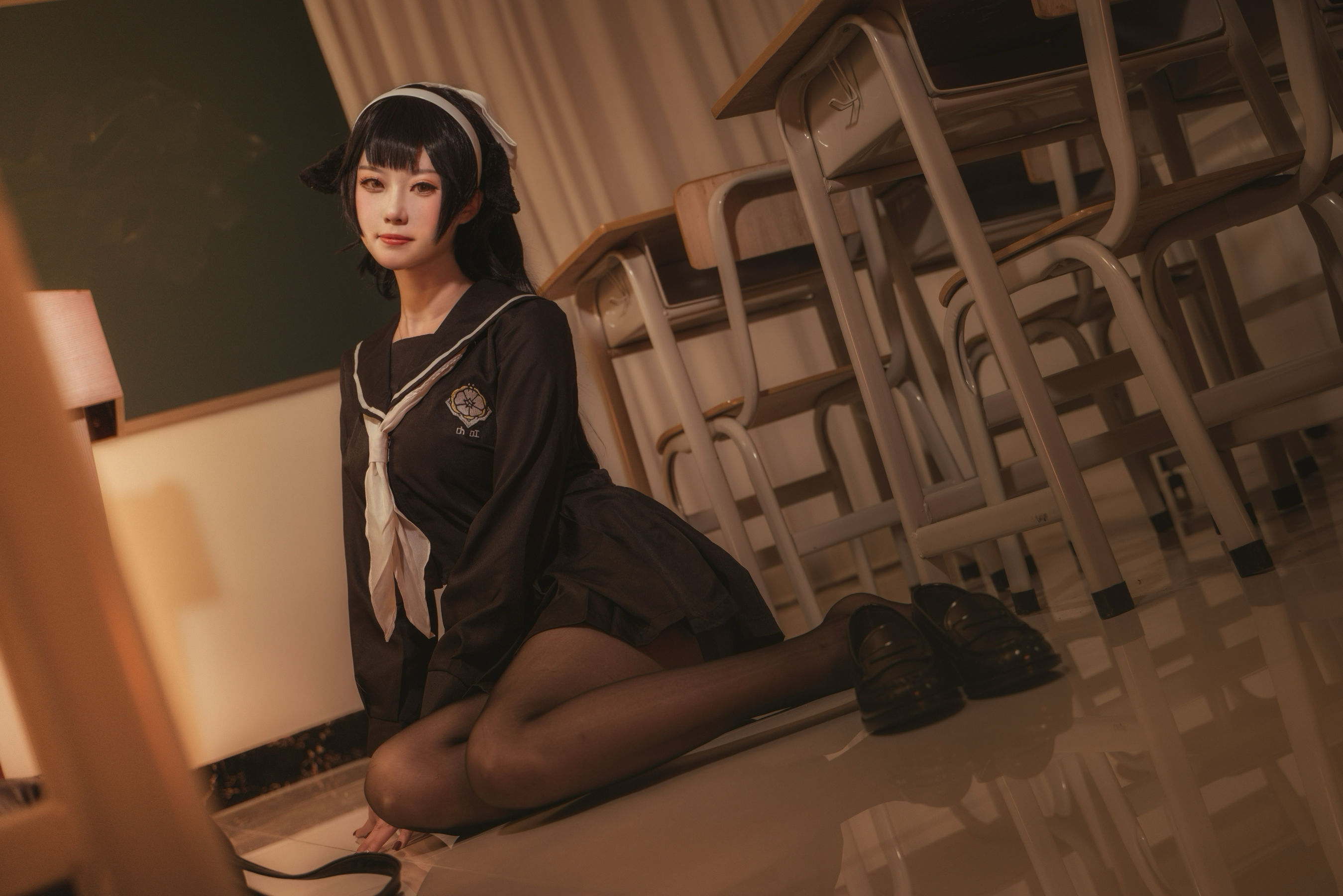 [福利COS] 贞子蜜桃 - 碧蓝航线 爱宕高雄制服