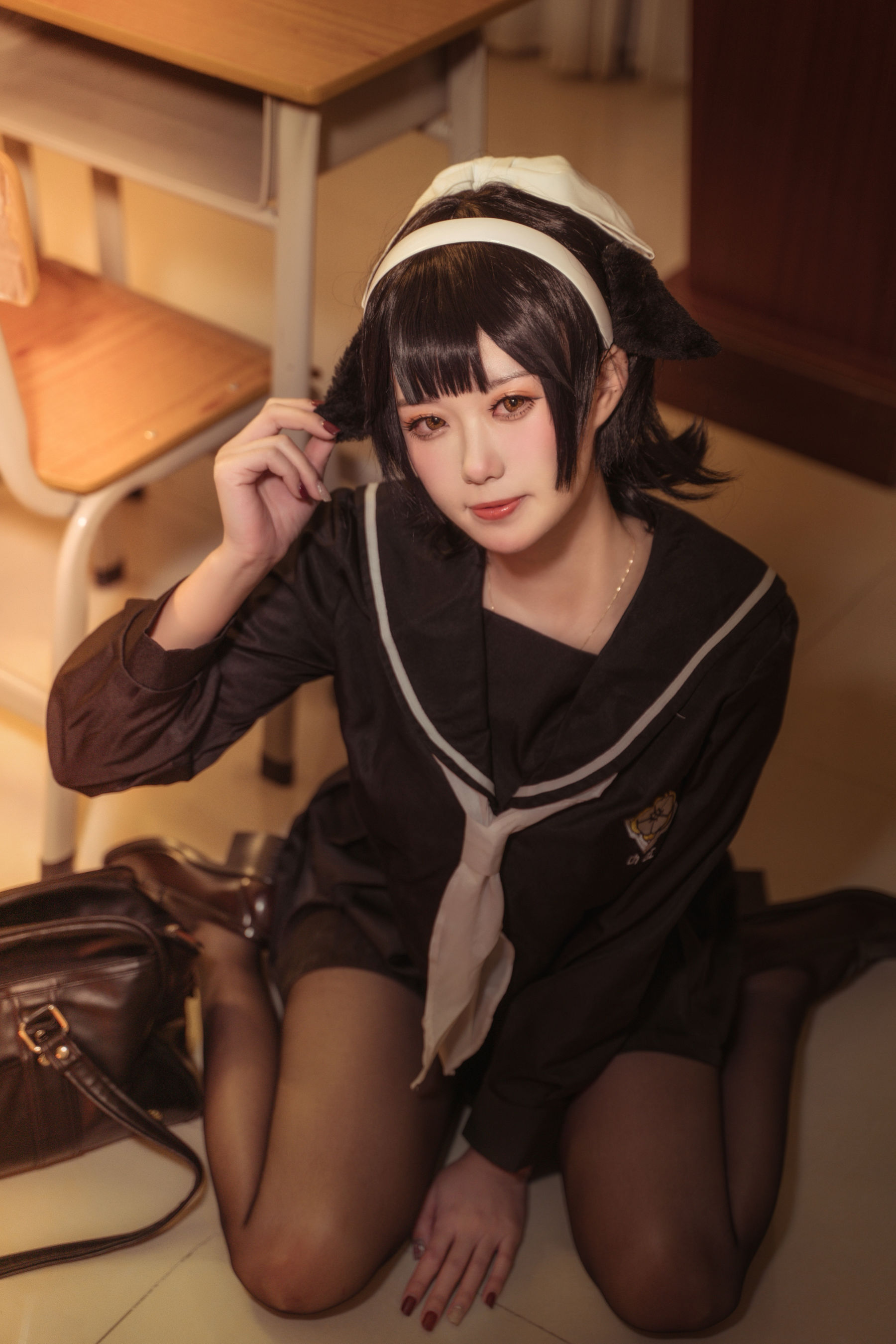 [福利COS] 贞子蜜桃 - 碧蓝航线 爱宕高雄制服