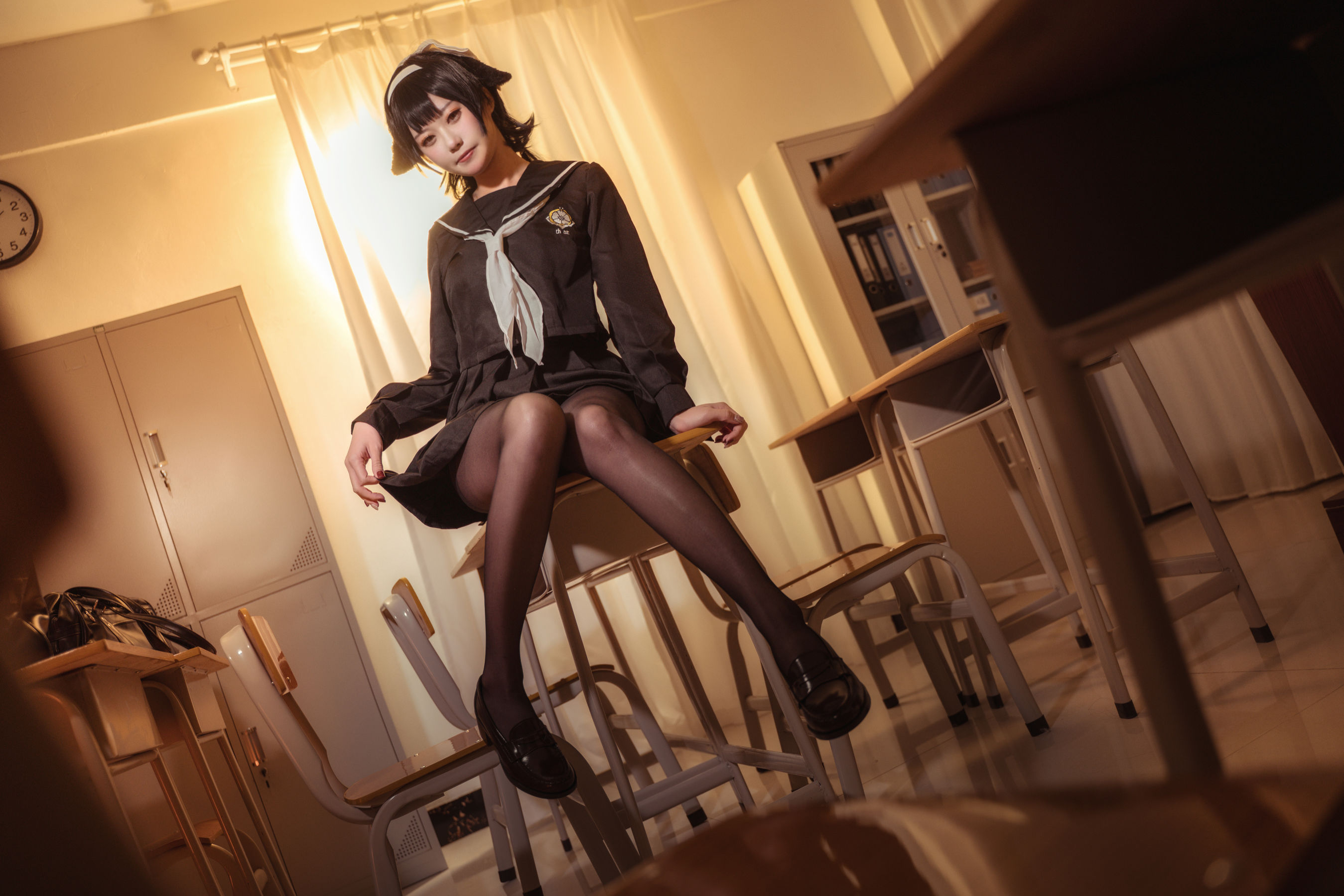 [福利COS] 贞子蜜桃 - 碧蓝航线 爱宕高雄制服