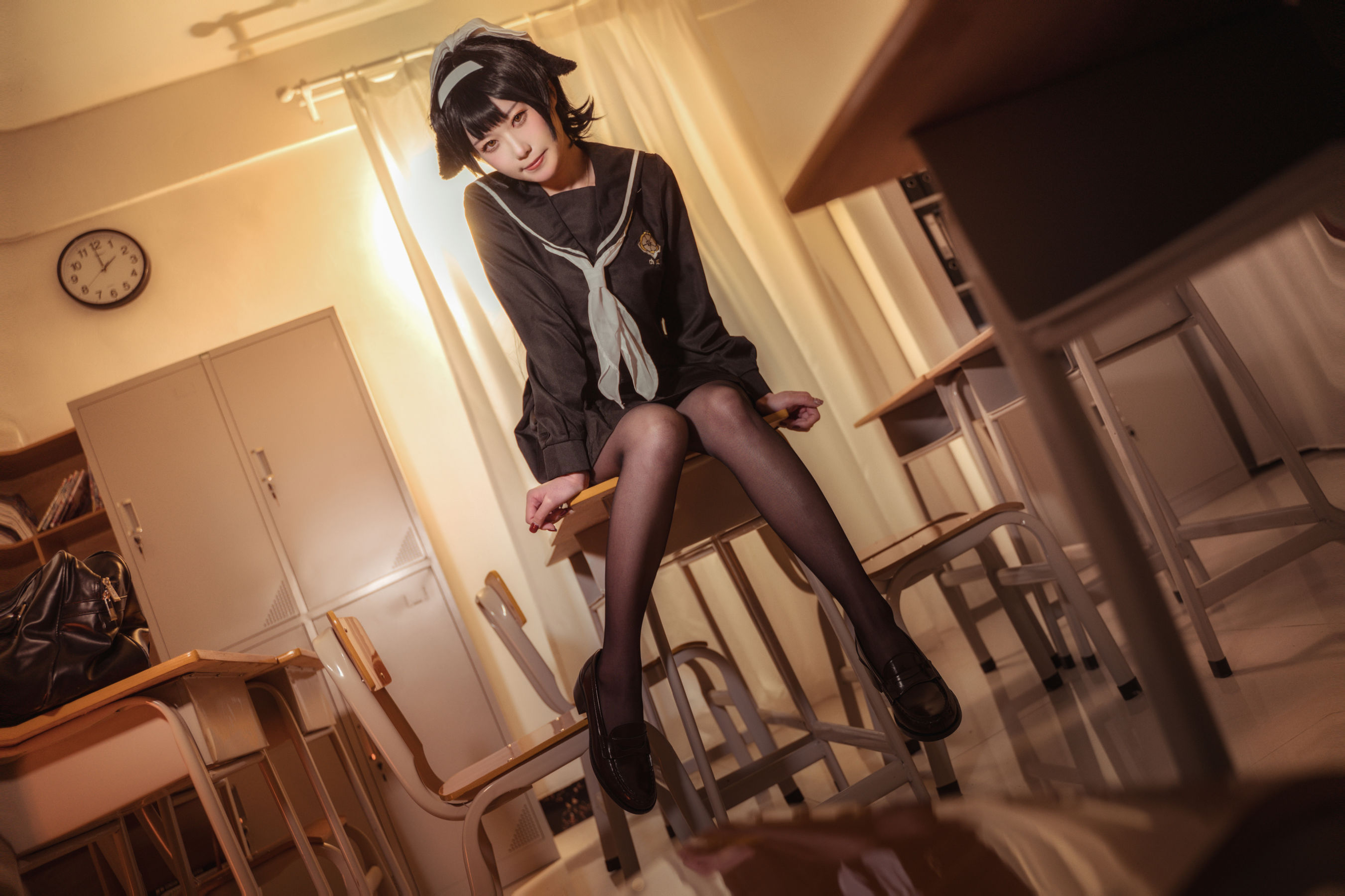 [福利COS] 贞子蜜桃 - 碧蓝航线 爱宕高雄制服
