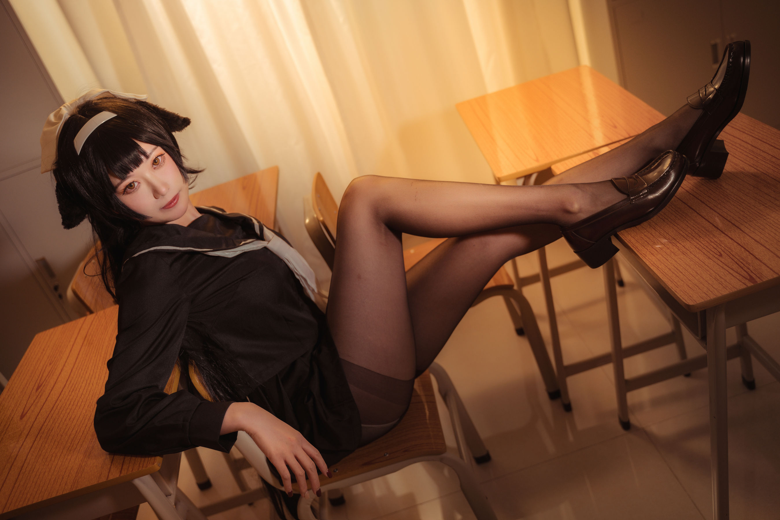 [福利COS] 贞子蜜桃 - 碧蓝航线 爱宕高雄制服