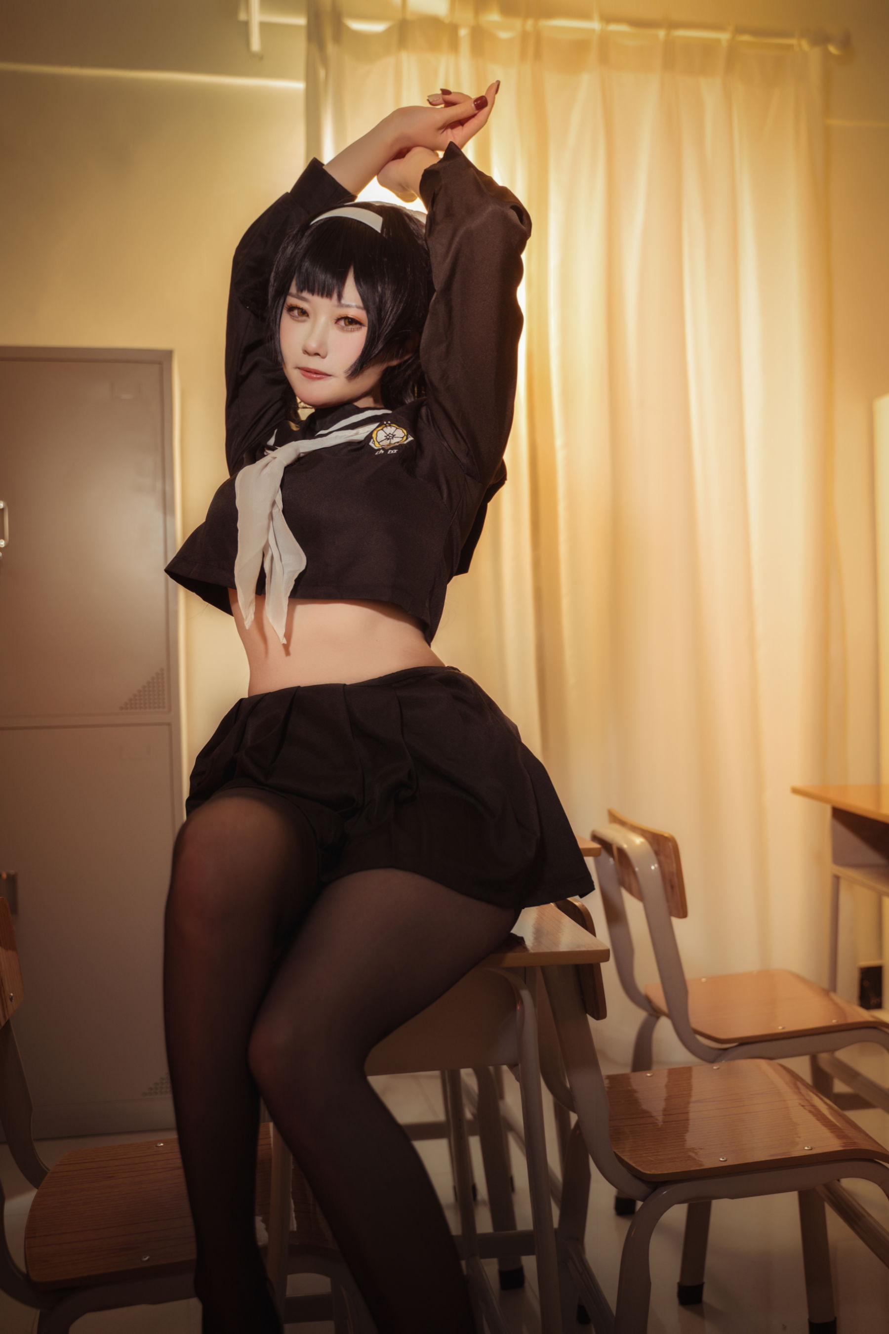 [福利COS] 贞子蜜桃 - 碧蓝航线 爱宕高雄制服