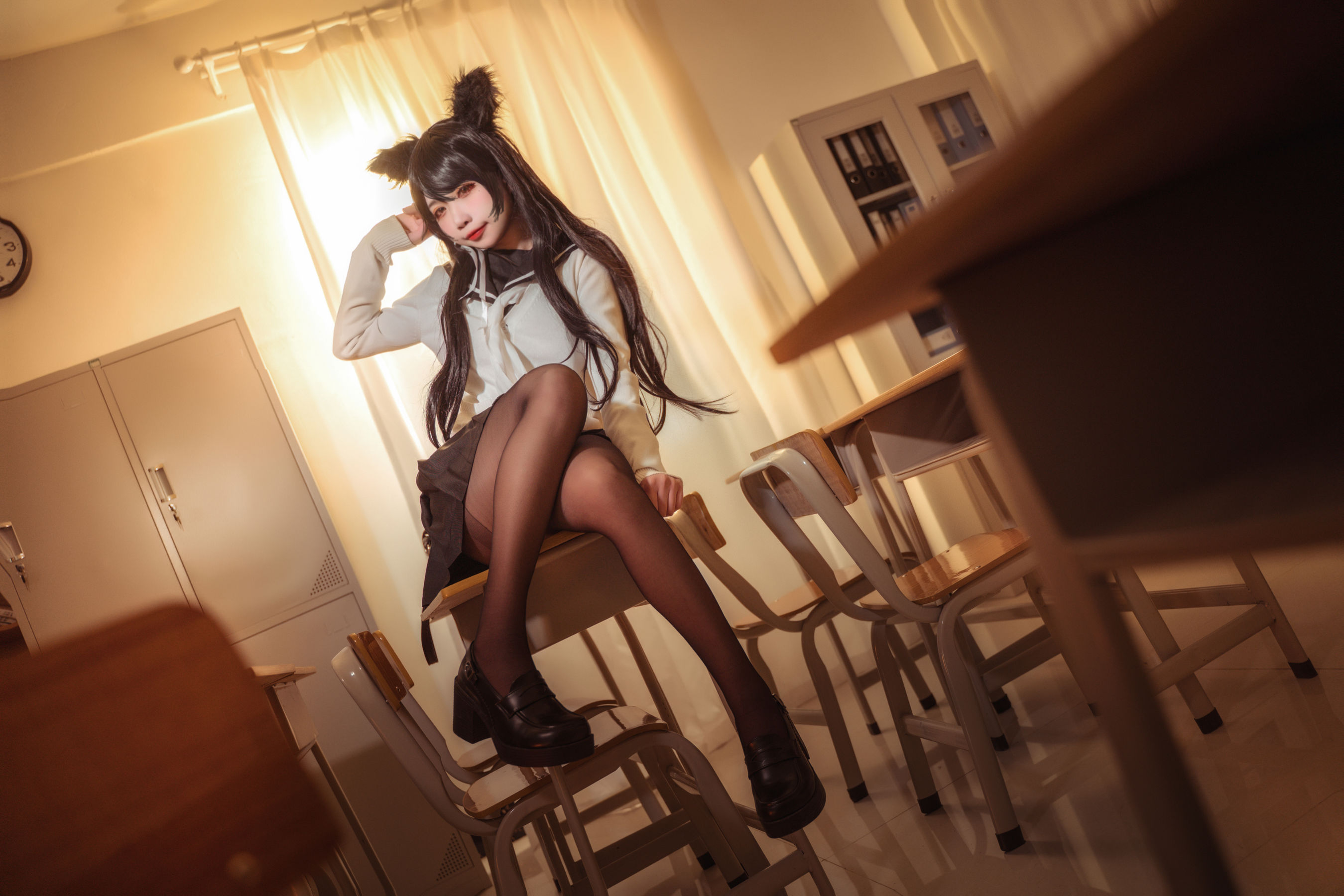 [福利COS] 贞子蜜桃 - 碧蓝航线 爱宕高雄制服