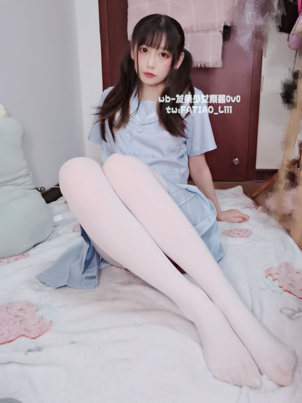 [福利COS] 迷之呆梨(发条少女) - 水蓝JK