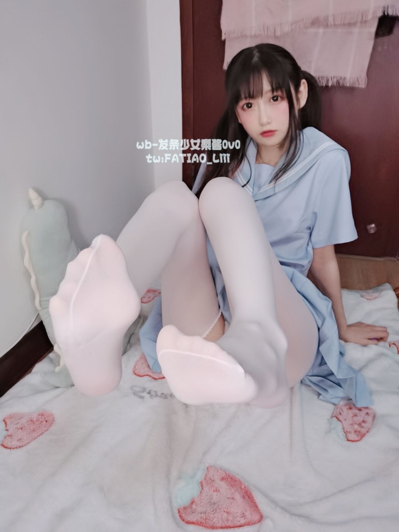 [福利COS] 迷之呆梨(发条少女) - 水蓝JK