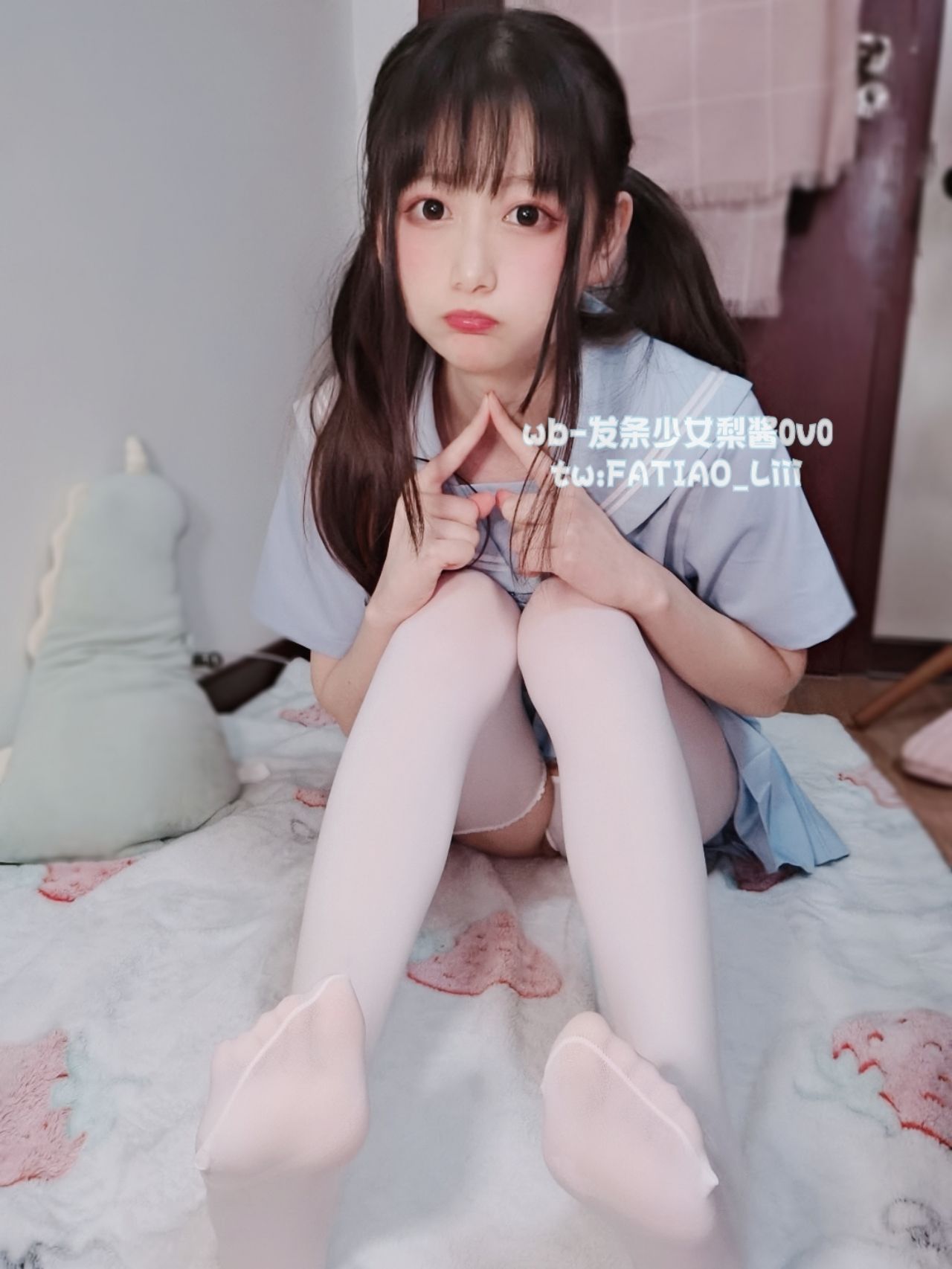 [福利COS] 迷之呆梨(发条少女) - 水蓝JK