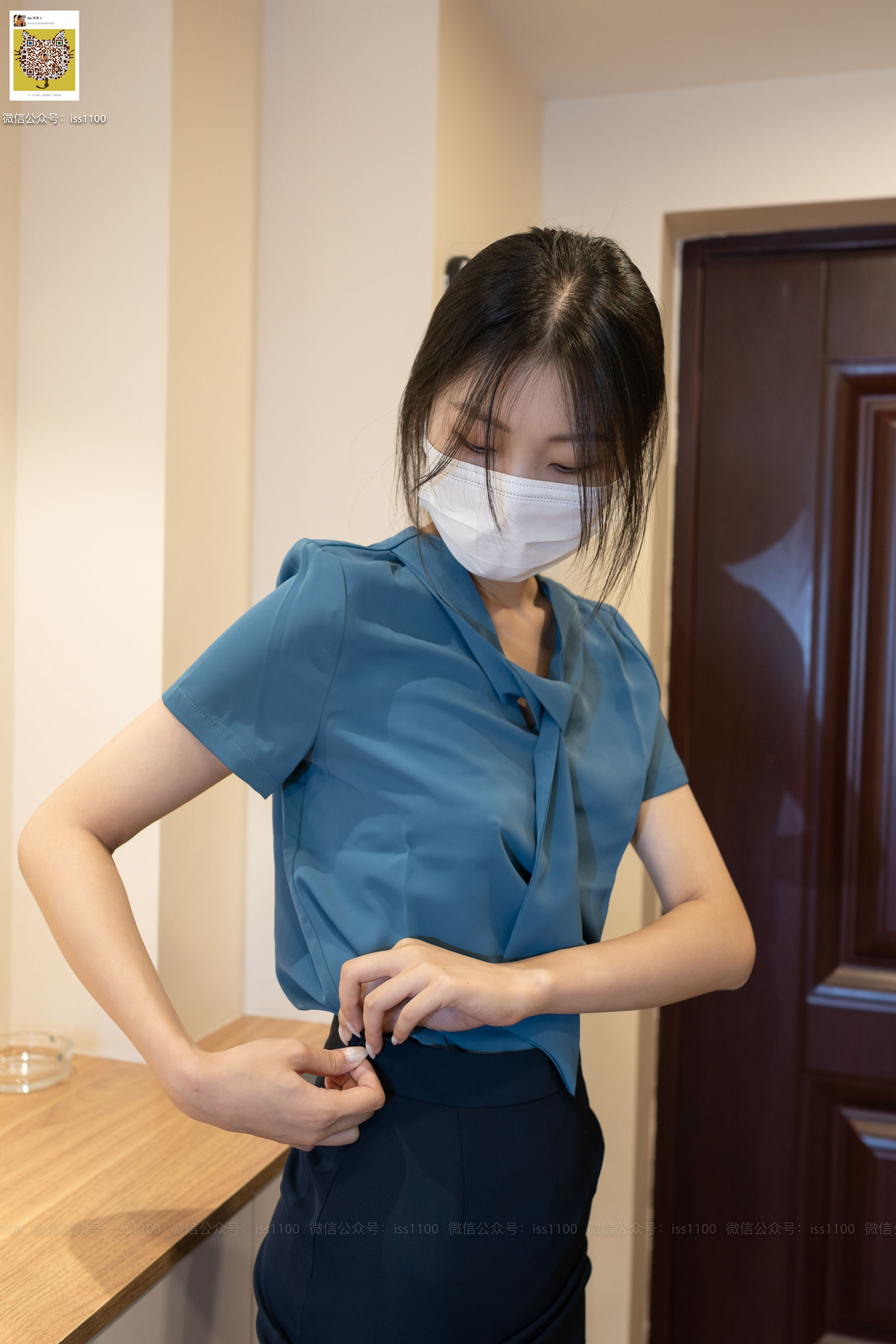 [ISS尤好物系列] 美晗 蓝正装