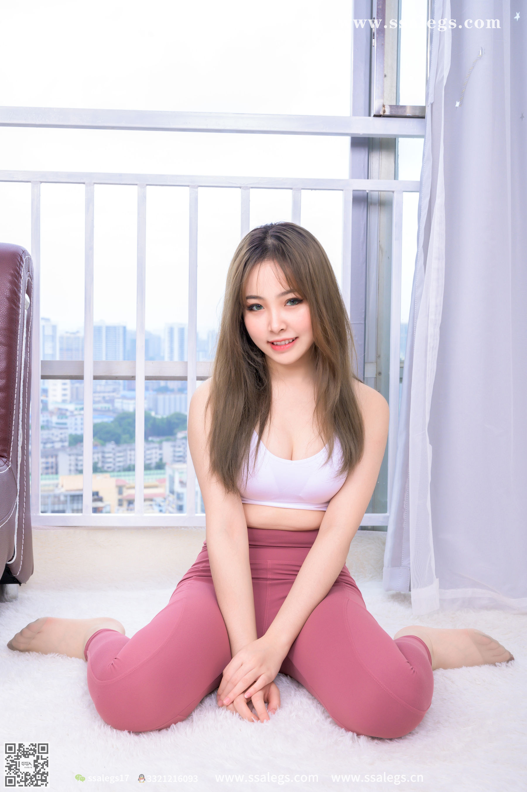 [SSA丝社]超清写真 No.403 蜜桃 今天穿丝袜陪你做运动(上)