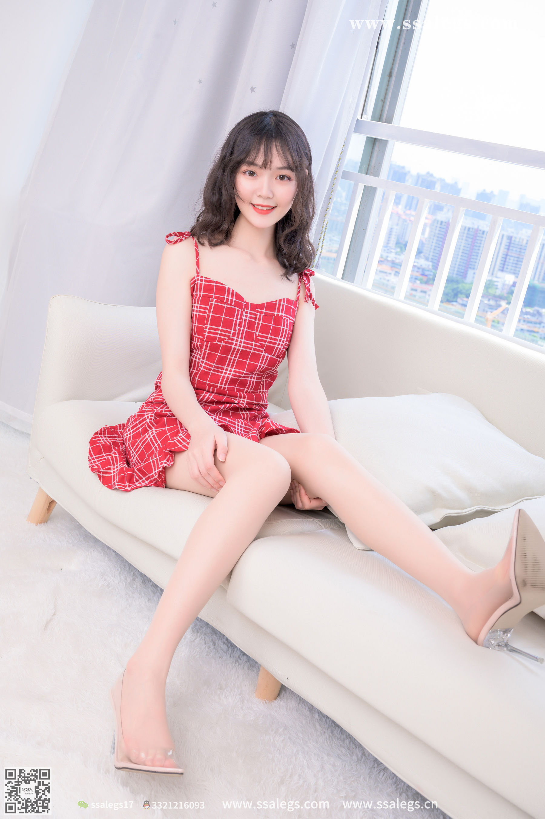 [SSA丝社]超清写真 No.415 阳阳 我的红格子短裙(上)