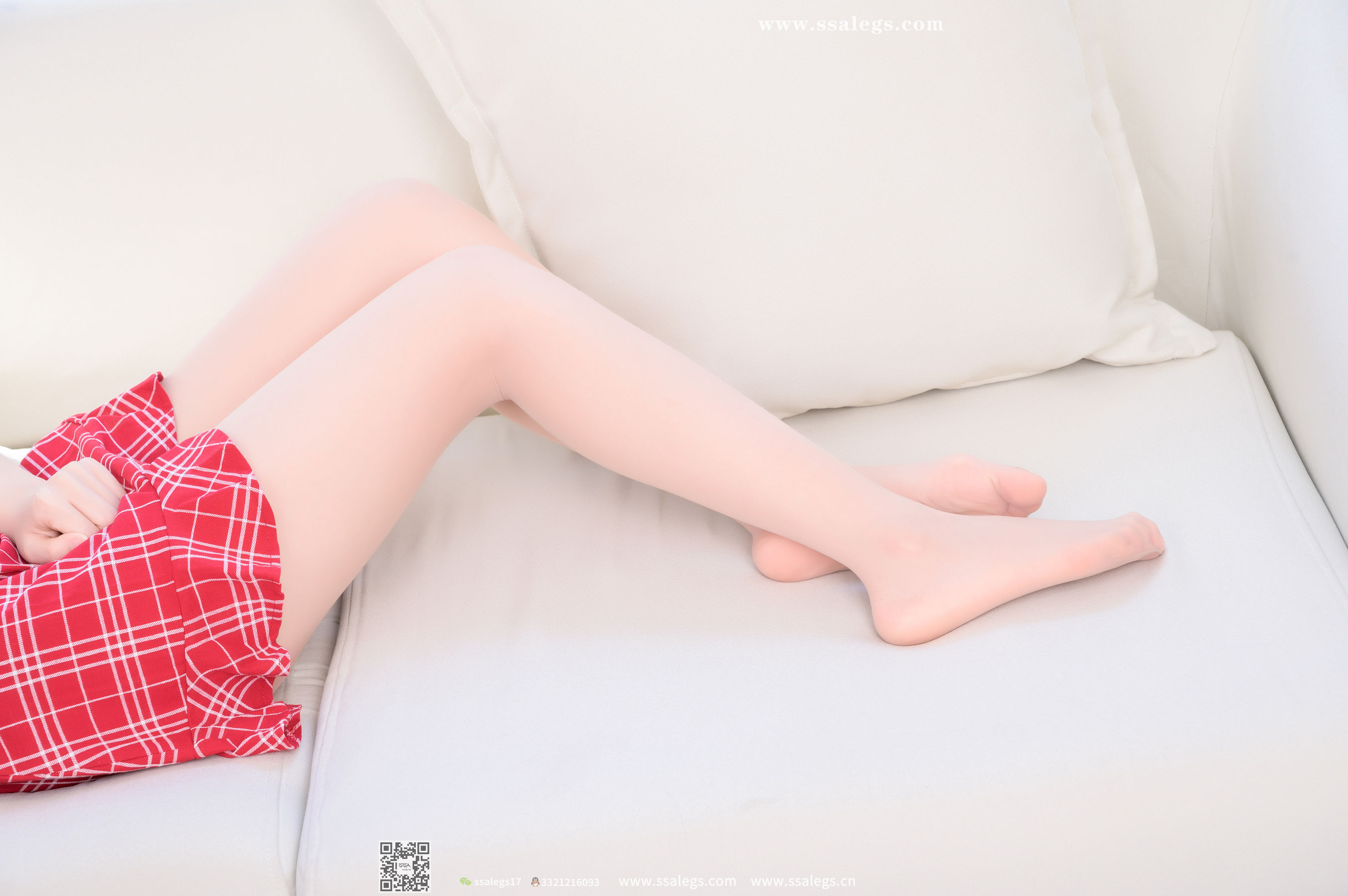 [SSA丝社]超清写真 No.416 阳阳 我的红格子短裙(下)