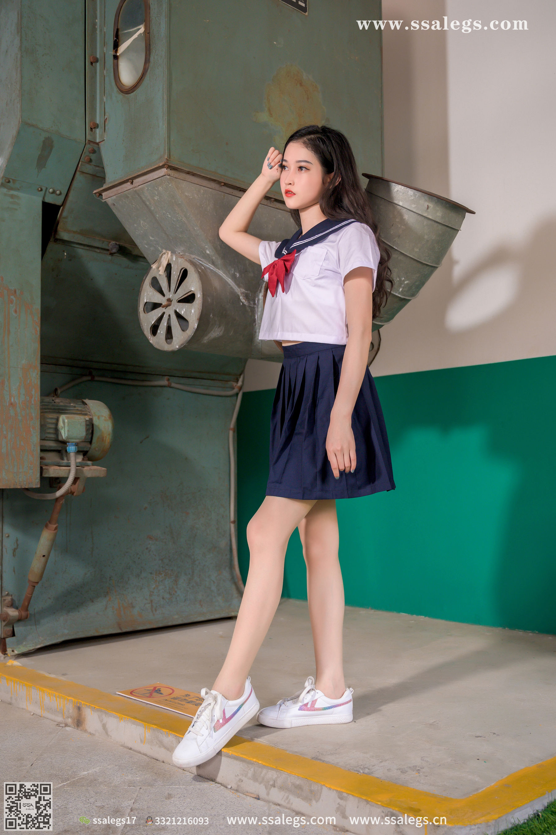 [SSA丝社]超清写真 No.421 漫漫 白色jk制服肉丝写真(上)
