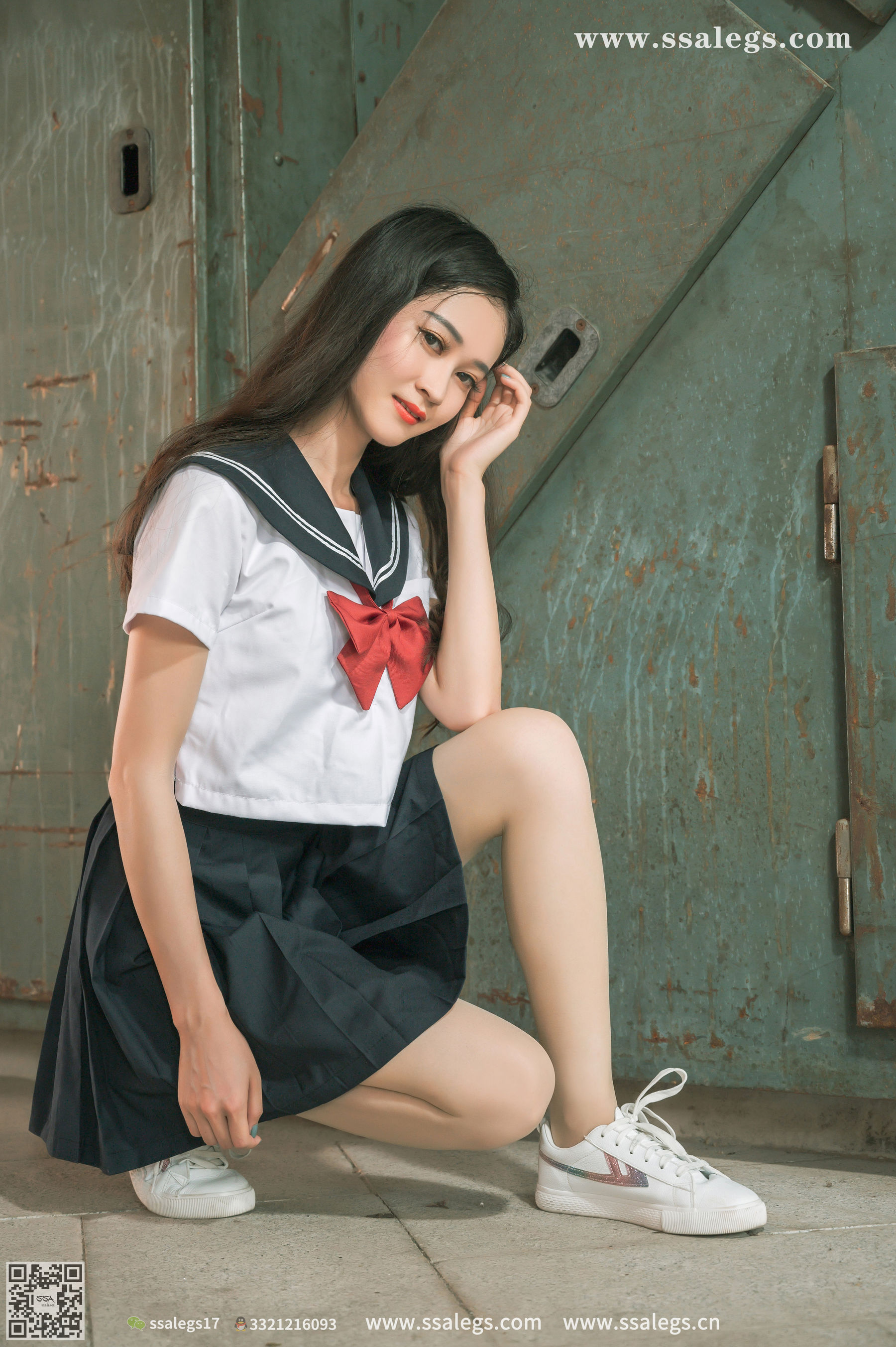 [SSA丝社]超清写真 No.421 漫漫 白色jk制服肉丝写真(上)