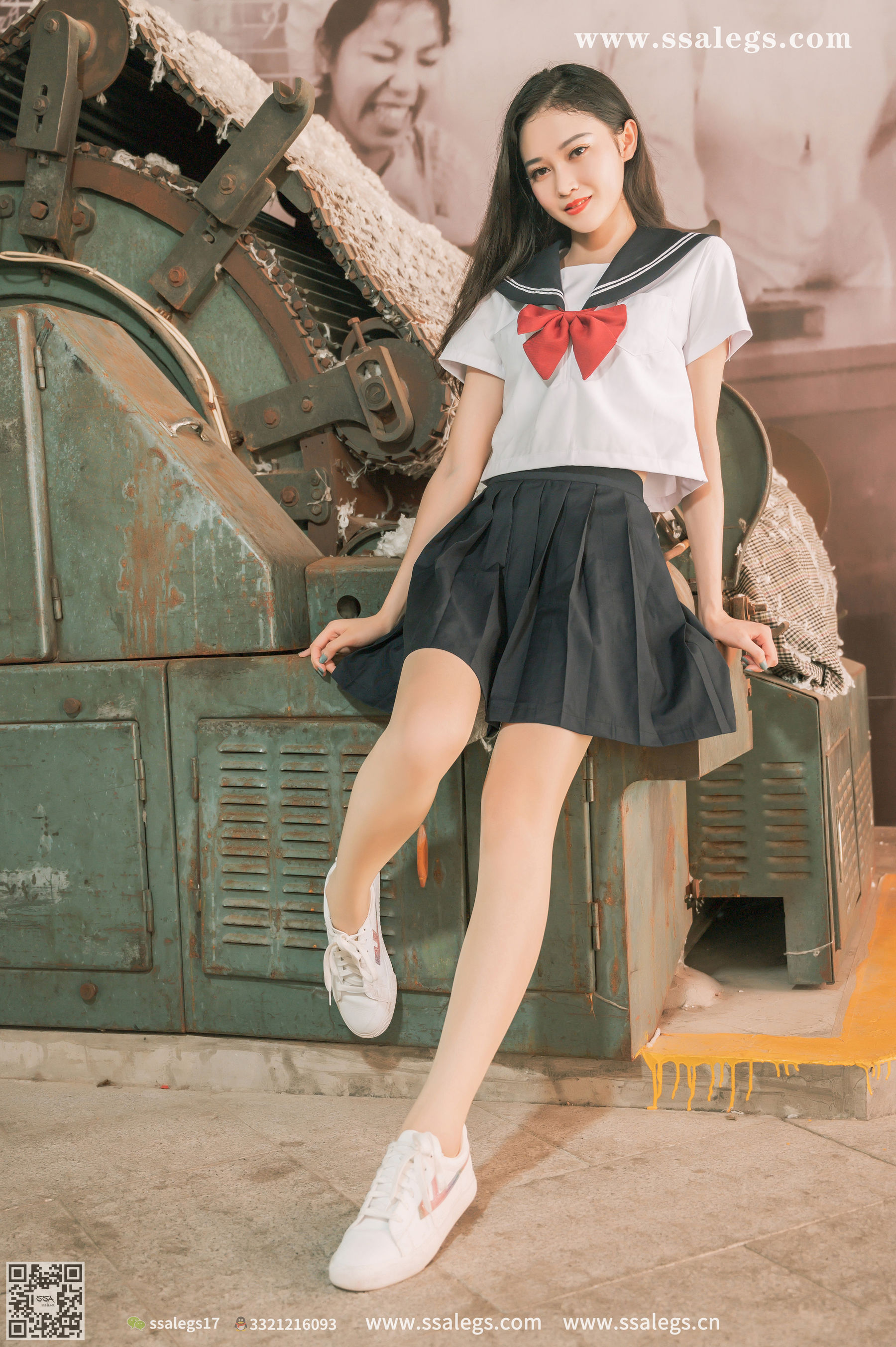[SSA丝社]超清写真 No.421 漫漫 白色jk制服肉丝写真(上)