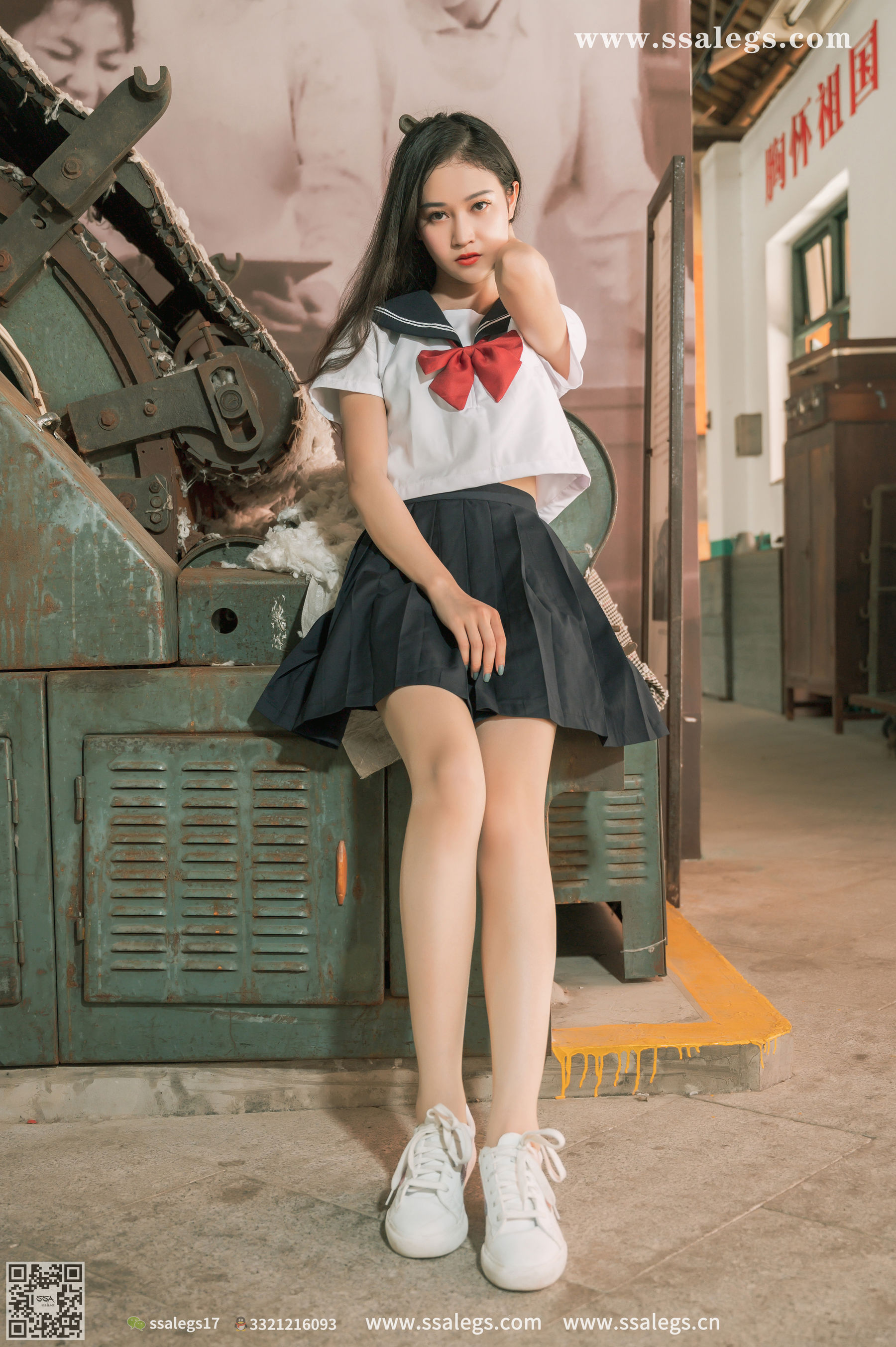 [SSA丝社]超清写真 No.421 漫漫 白色jk制服肉丝写真(上)