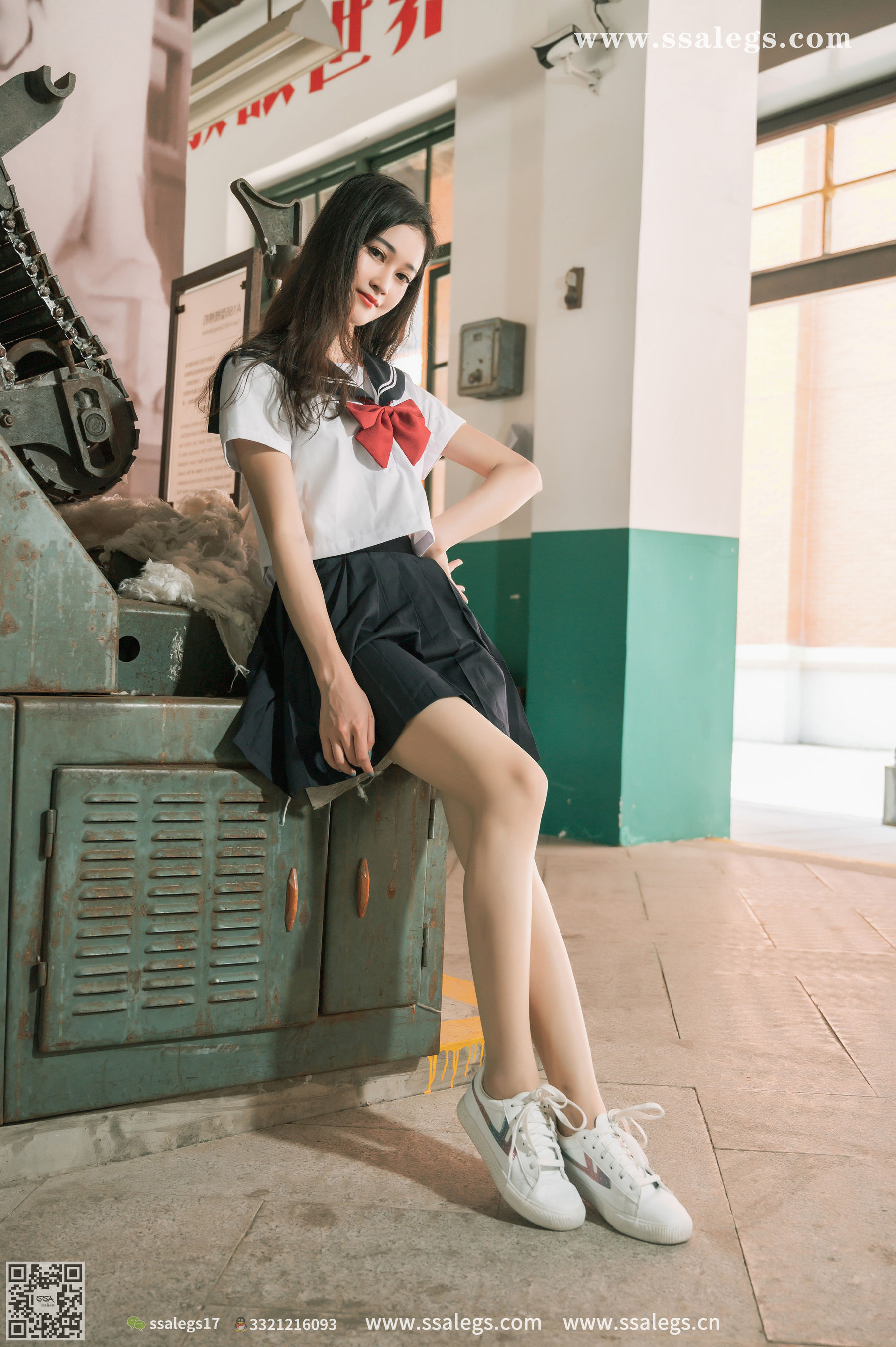 [SSA丝社]超清写真 No.421 漫漫 白色jk制服肉丝写真(上)