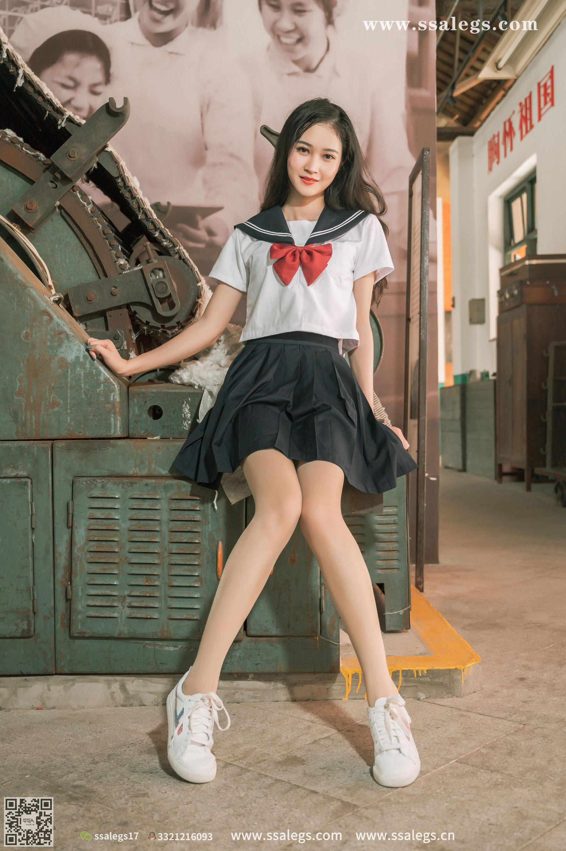 [SSA丝社]超清写真 No.421 漫漫 白色jk制服肉丝写真(上)
