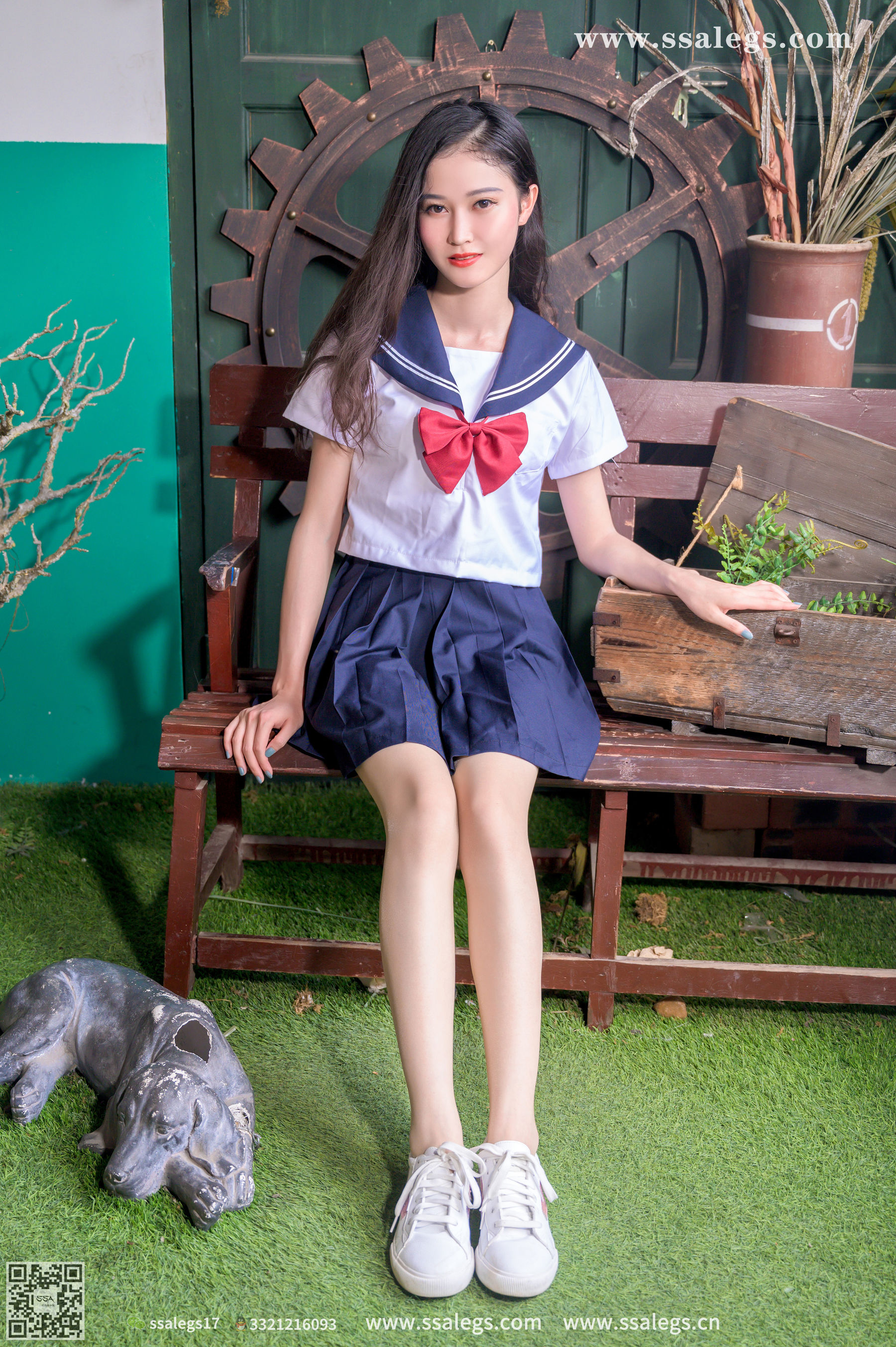 [SSA丝社]超清写真 No.421 漫漫 白色jk制服肉丝写真(上)