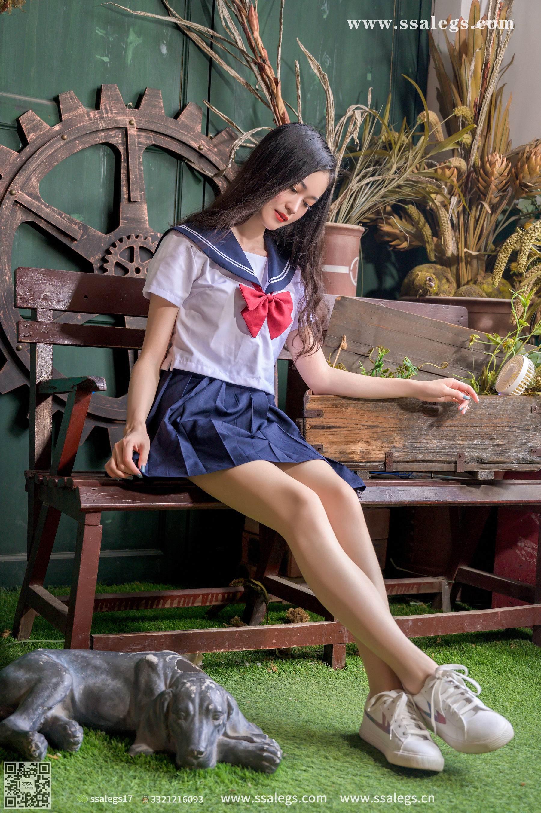 [SSA丝社]超清写真 No.421 漫漫 白色jk制服肉丝写真(上)