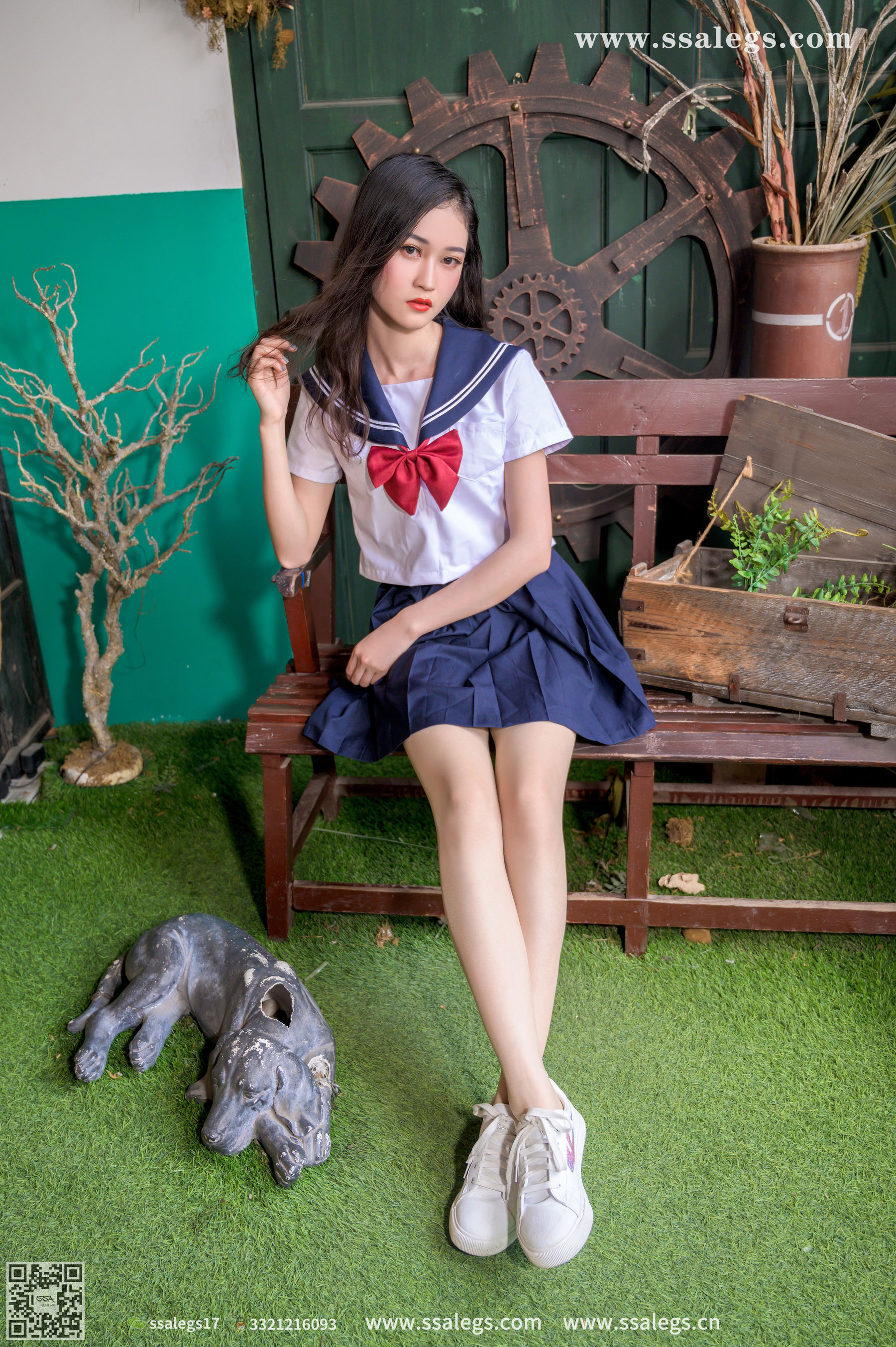 [SSA丝社]超清写真 No.421 漫漫 白色jk制服肉丝写真(上)