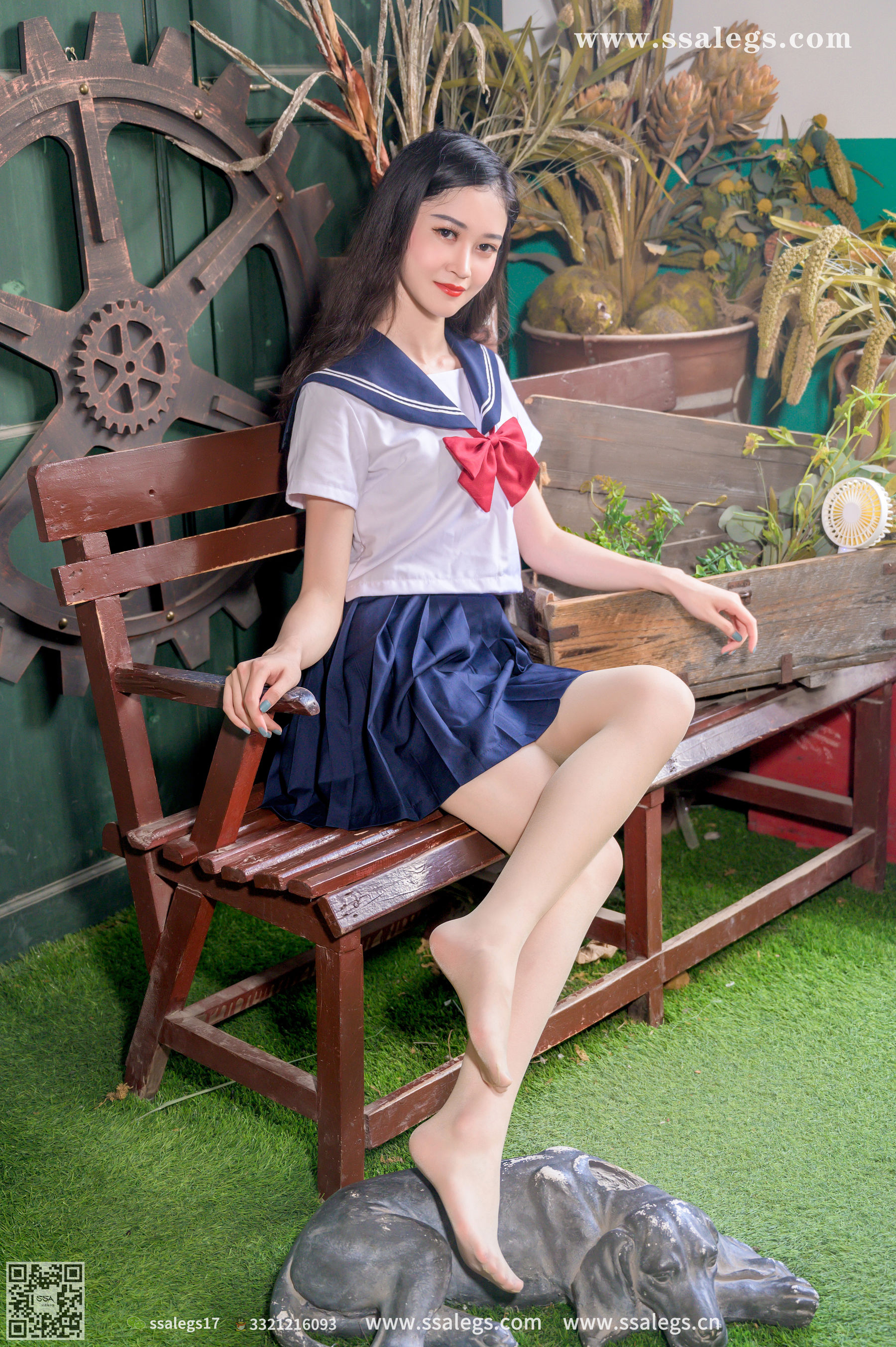 [SSA丝社]超清写真 No.421 漫漫 白色jk制服肉丝写真(上)